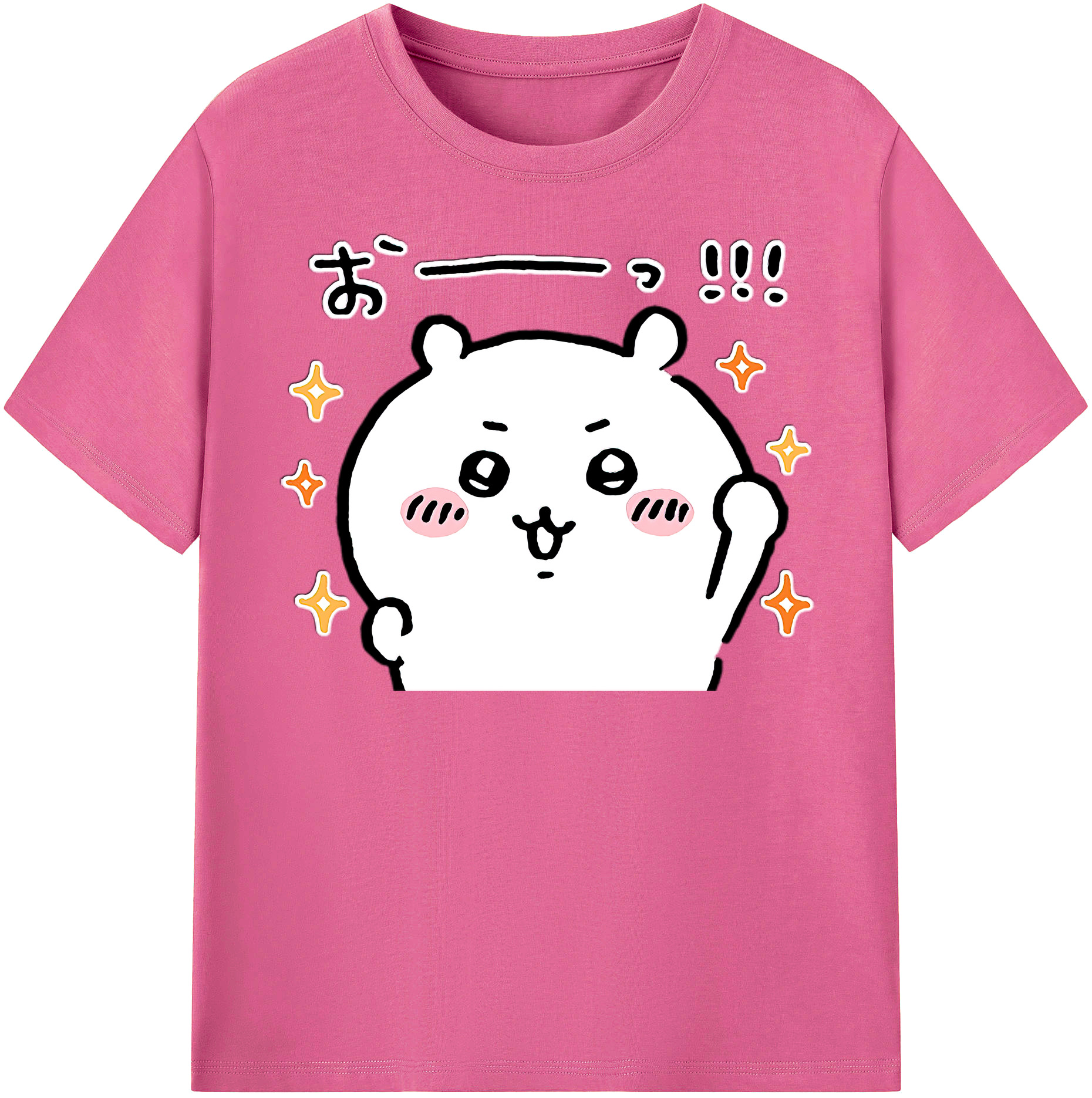 （画像用） ちいかわ ちいかわ Chii-kawa chiikawa レディースカジュアルプリントTシャツ（綿100％）