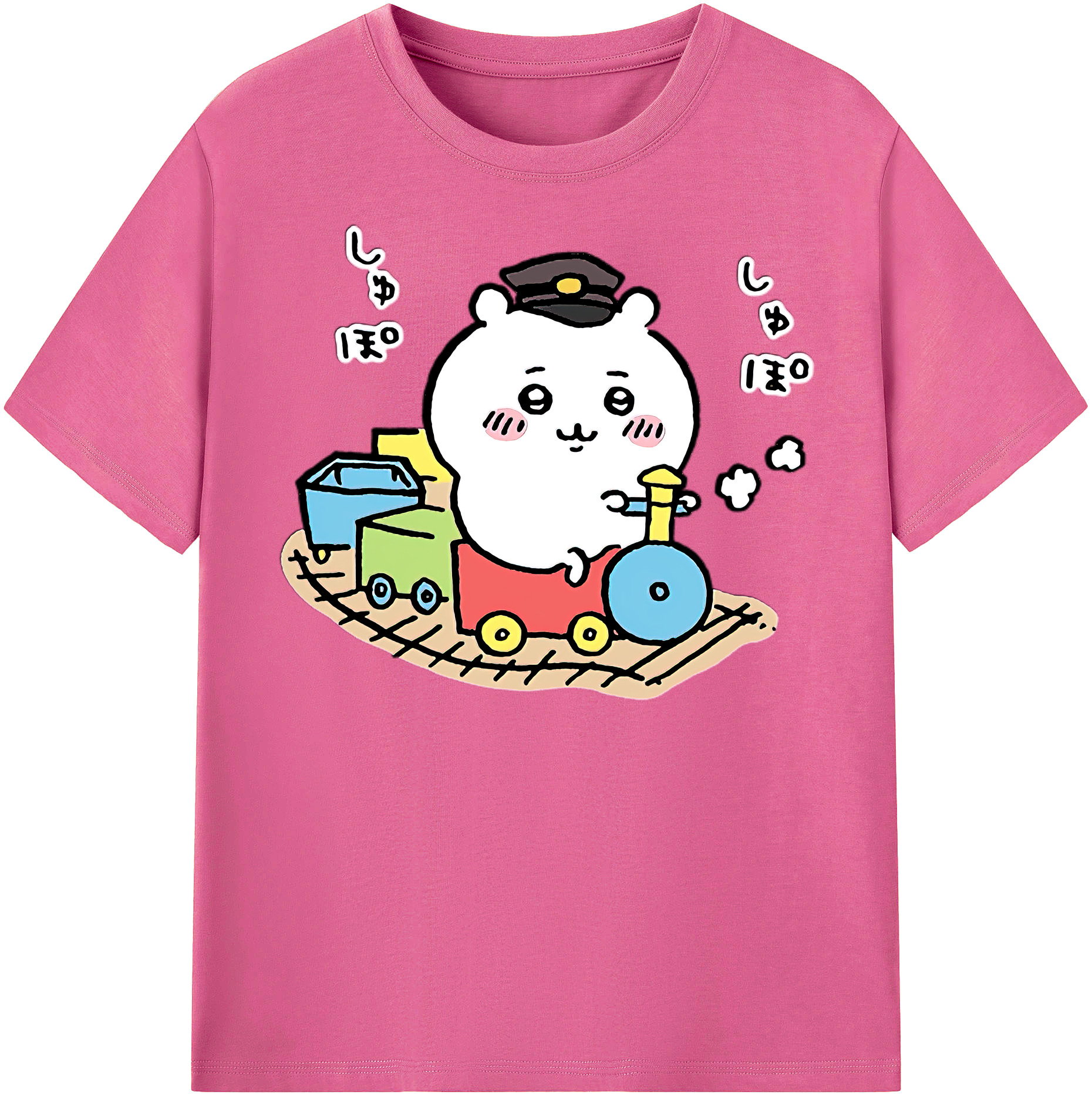 （画像用） ちいかわ ちいかわ Chii-kawa chiikawa レディースカジュアルプリントTシャツ（綿100％）