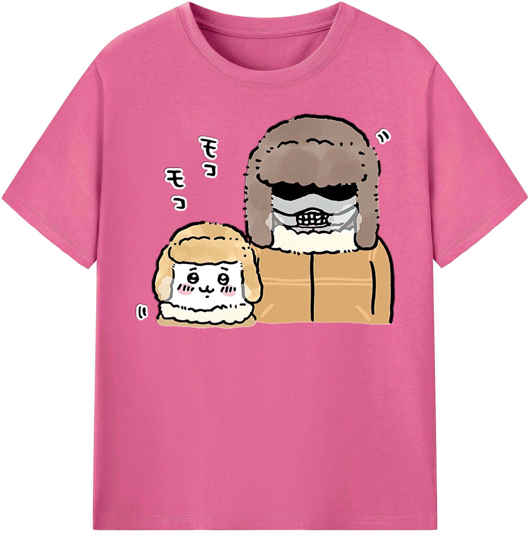 （画像用） ちいかわ 労働の鎧さん Chii-kawa Mr. Armor of Labor レディースカジュアルプリントTシャツ（綿100％）