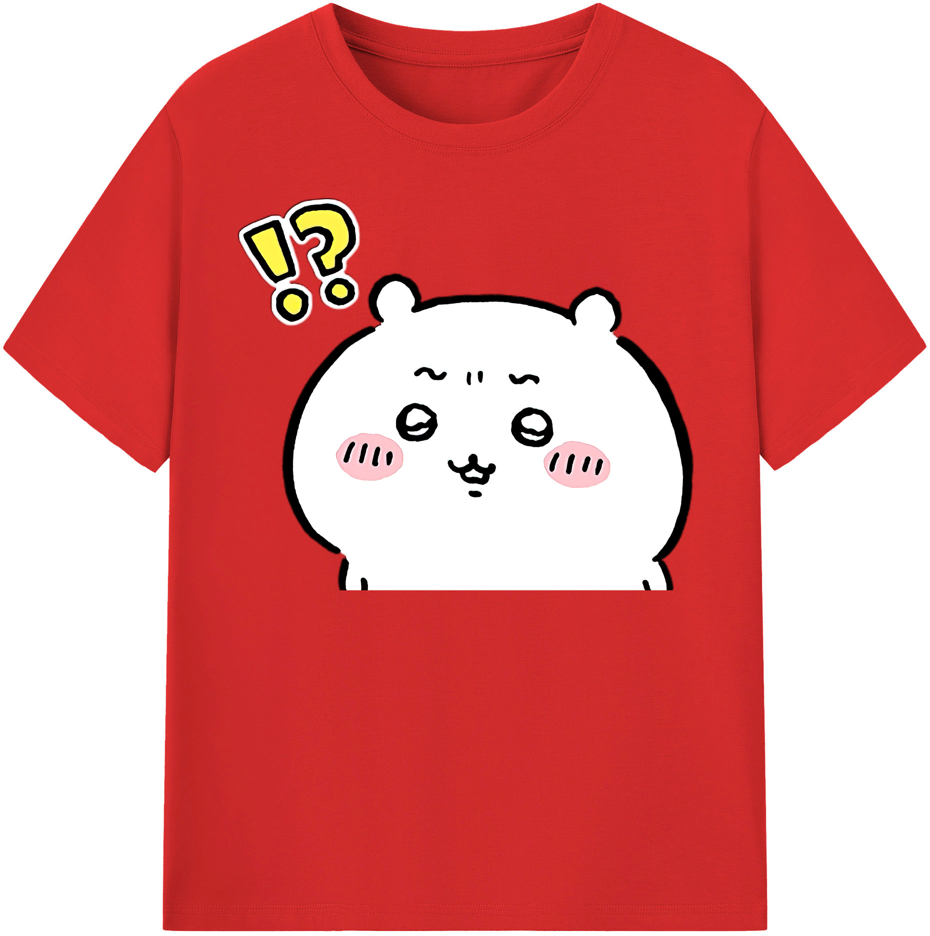 （画像用） ちいかわ ちいかわ Chii-kawa chiikawa レディースカジュアルプリントTシャツ（綿100％）