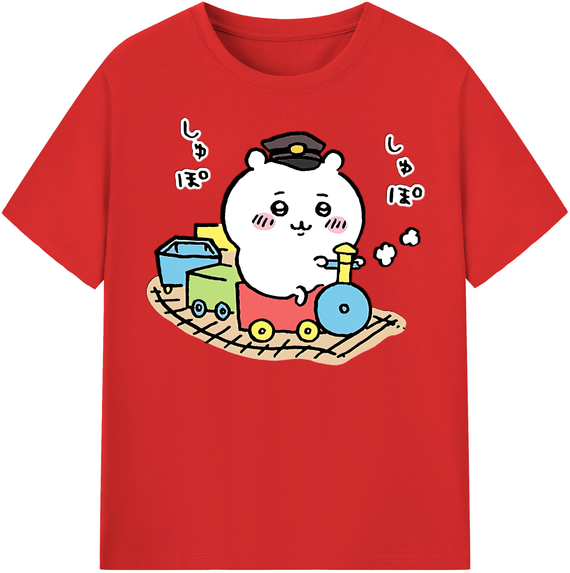 （画像用） ちいかわ ちいかわ Chii-kawa chiikawa レディースカジュアルプリントTシャツ（綿100％）