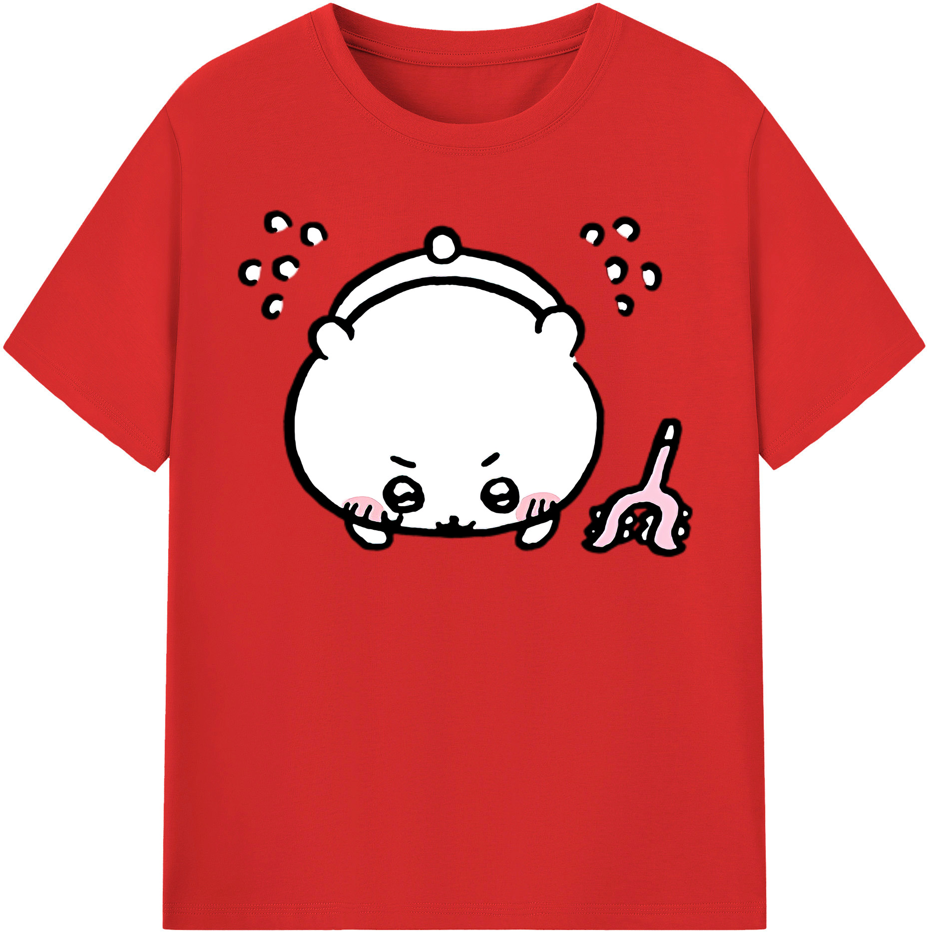 （画像用） ちいかわ ちいかわ Chii-kawa chiikawa レディースカジュアルプリントTシャツ（綿100％）