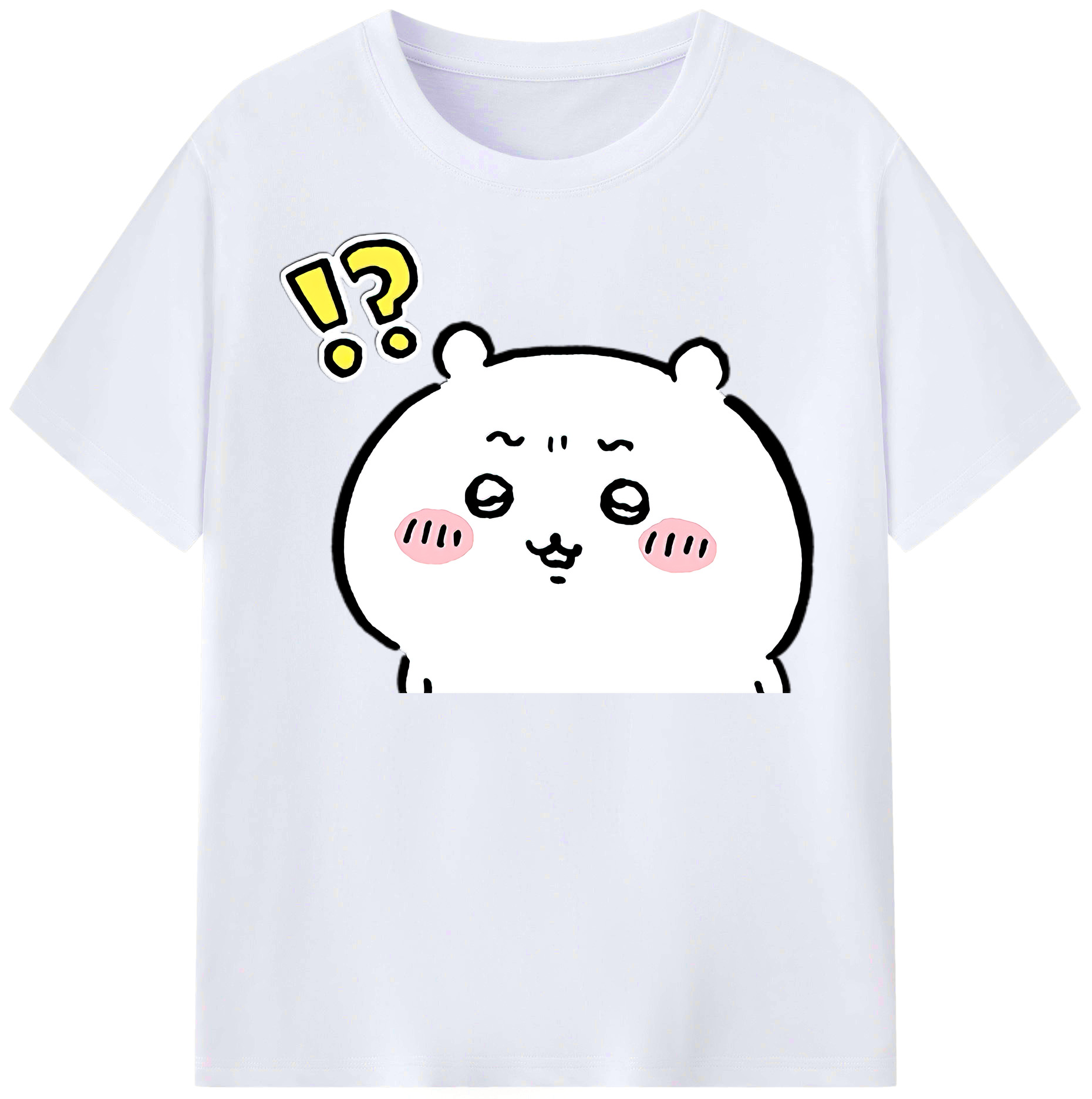 （画像用） ちいかわ ちいかわ Chii-kawa chiikawa レディースカジュアルプリントTシャツ（綿100％）