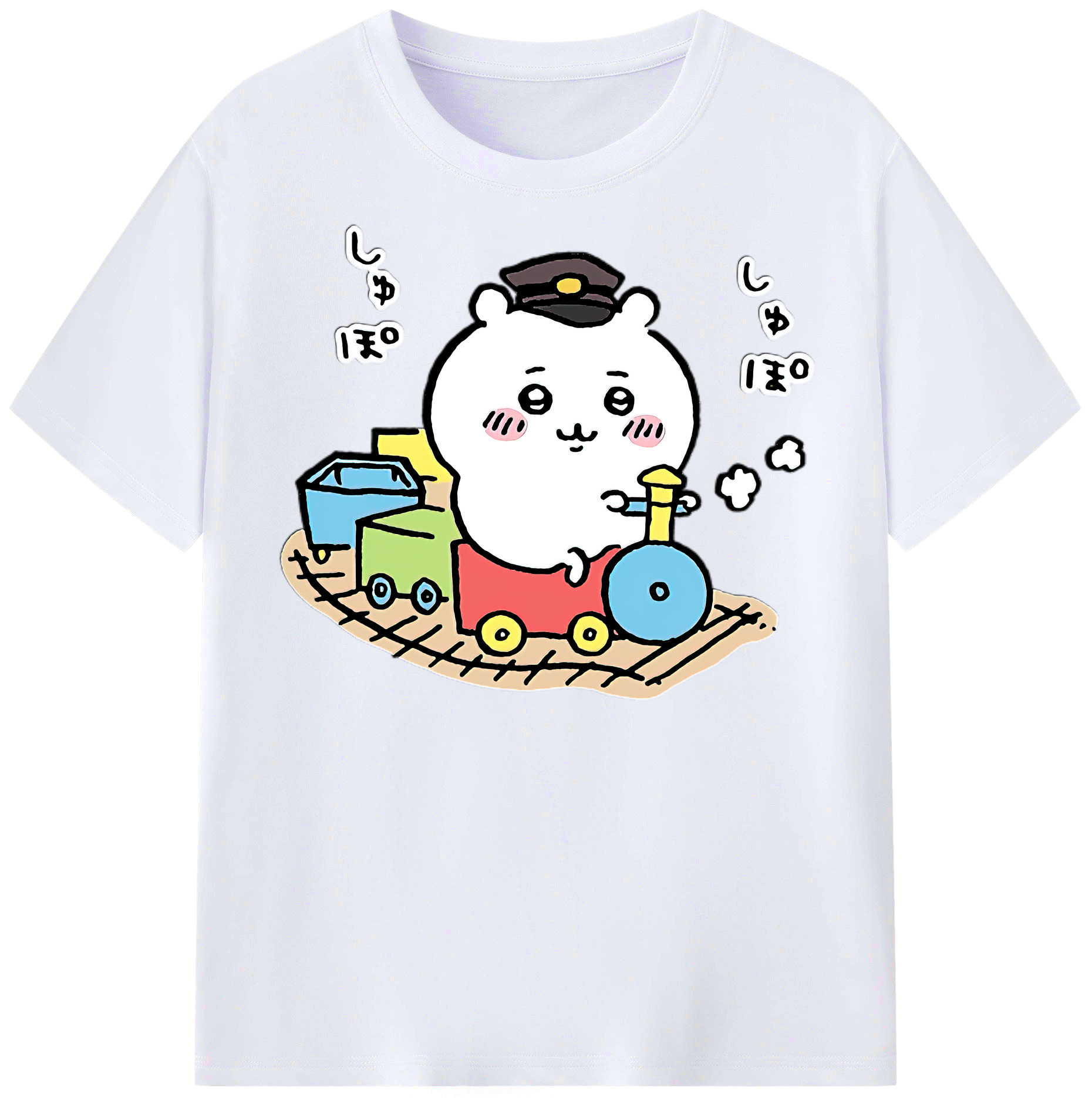 （画像用） ちいかわ ちいかわ Chii-kawa chiikawa レディースカジュアルプリントTシャツ（綿100％）
