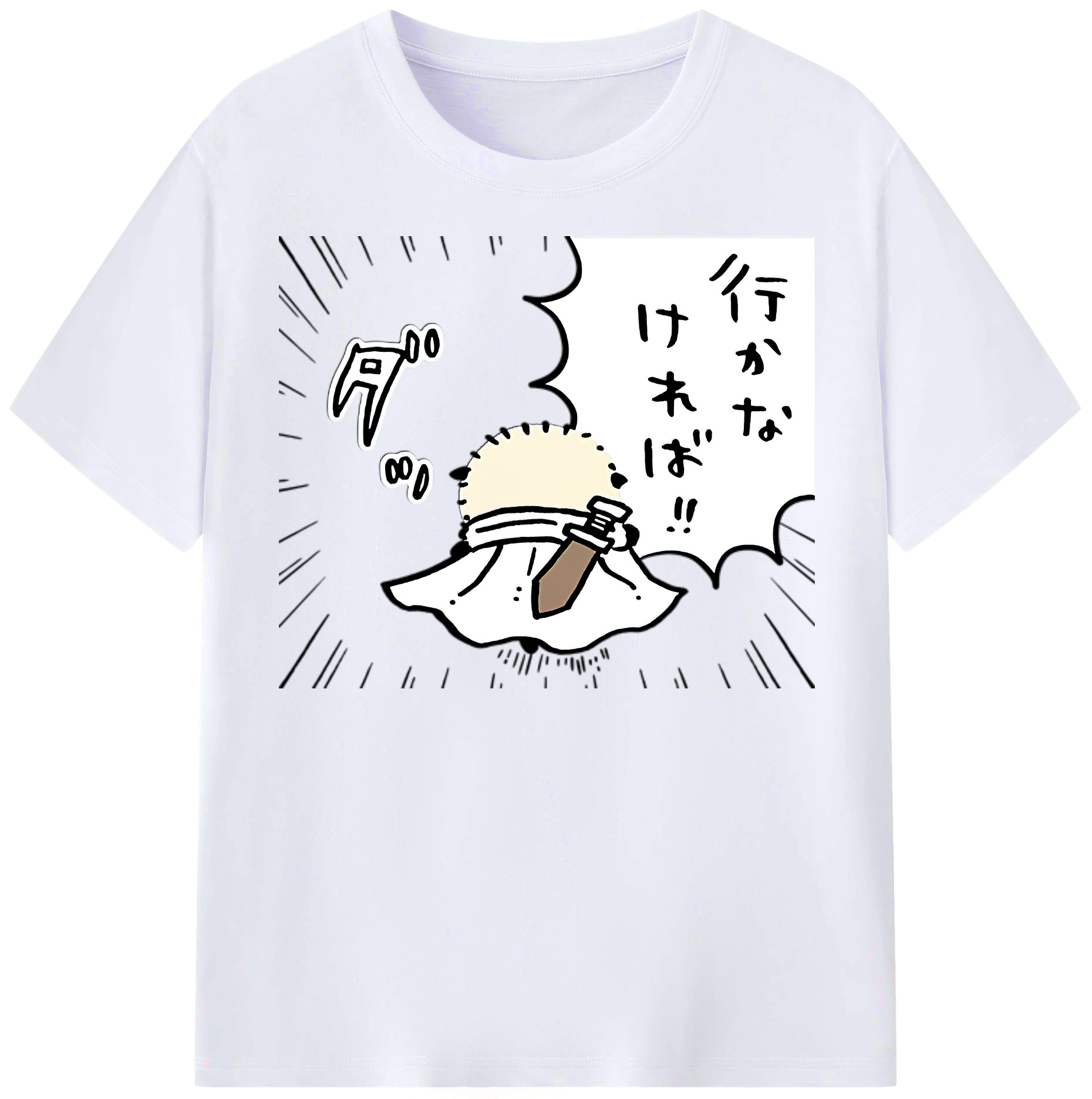 （画像用） ちいかわ ラッコ Chii-kawa Sea otter レディースカジュアルプリントTシャツ（綿100％）