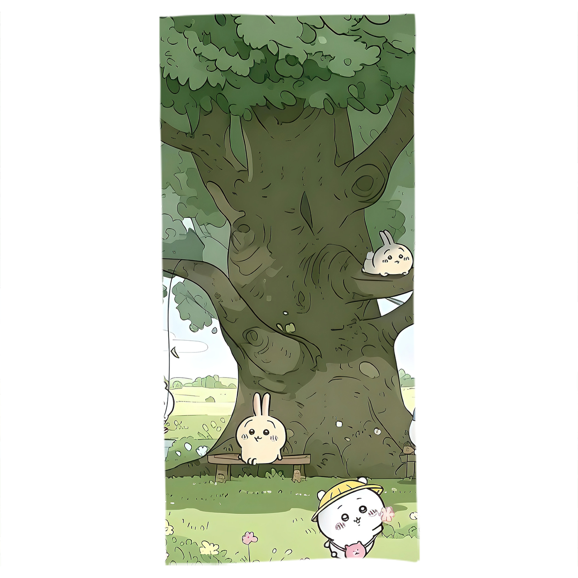 （画像用） ちいかわ Chii-kawa 大判バスタオル 70×140cm 吸水速乾 柔らかい肌触り
