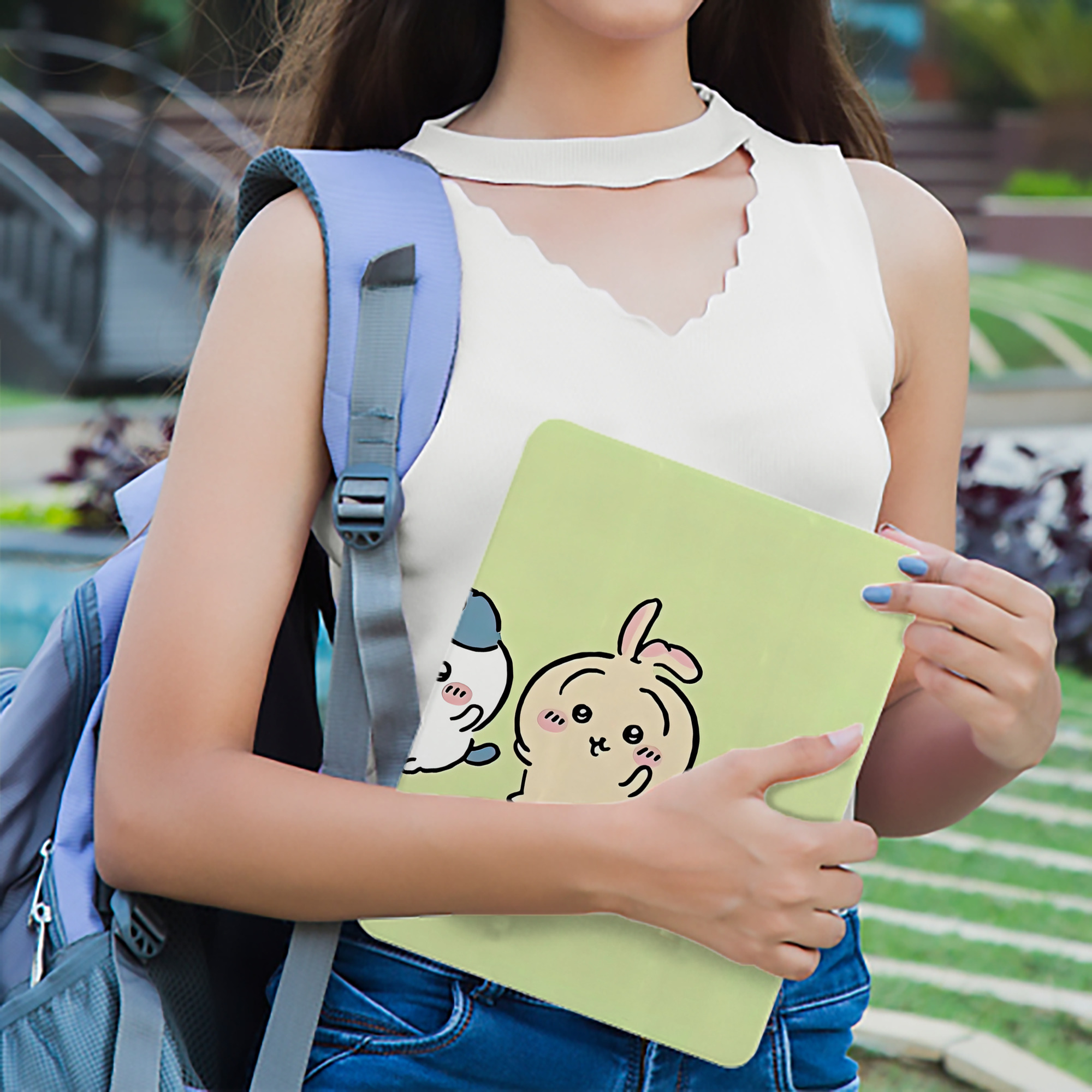 ちいかわ Chii-kawa IPad ケース ブック型 PUレザー TPU 耐衝撃 軽量 薄型 ペン収納なし 全面保護 IPad 各モデル対応