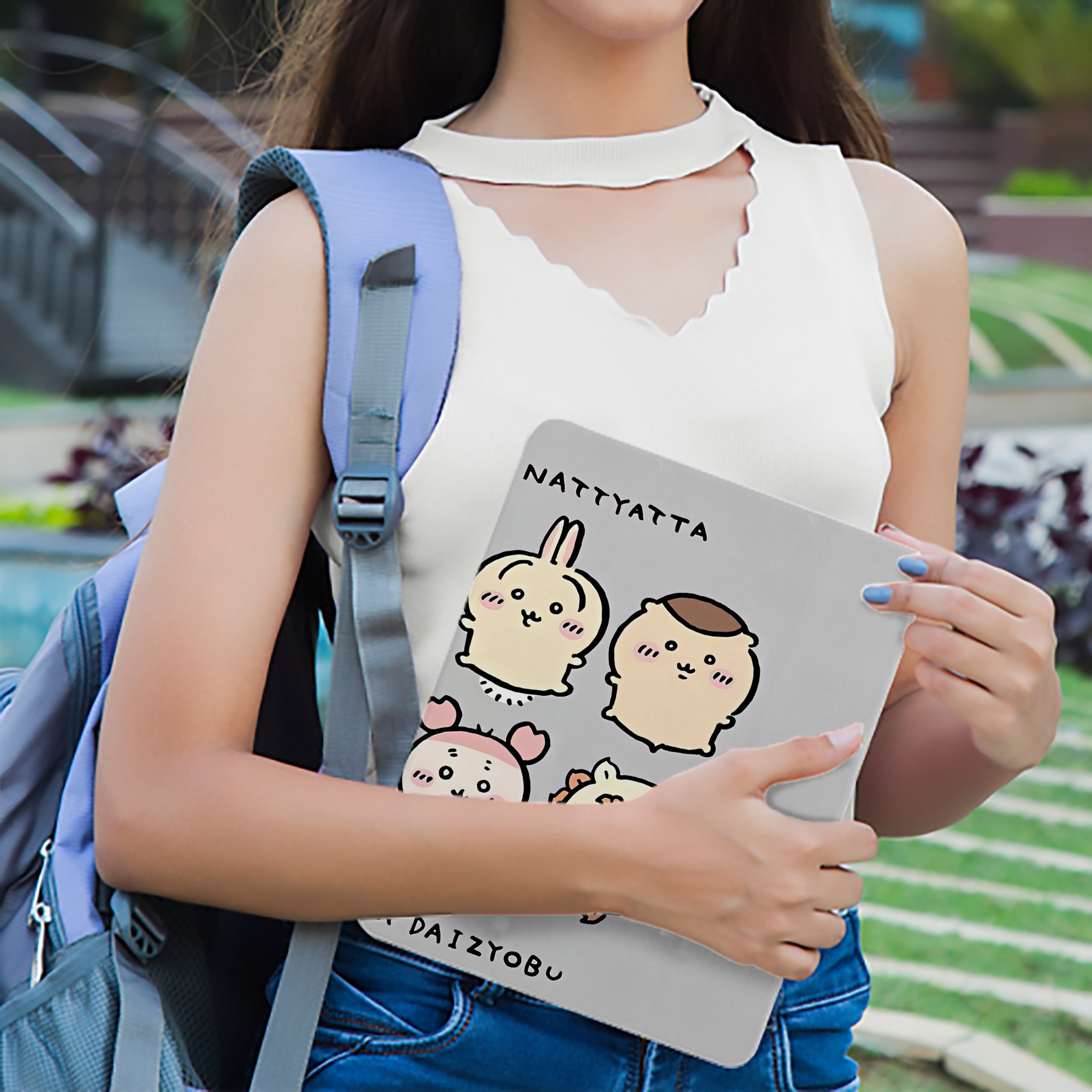 ちいかわ Chii-kawa IPad ケース ブック型 PUレザー TPU 耐衝撃 軽量 薄型 ペン収納なし 全面保護 IPad 各モデル対応