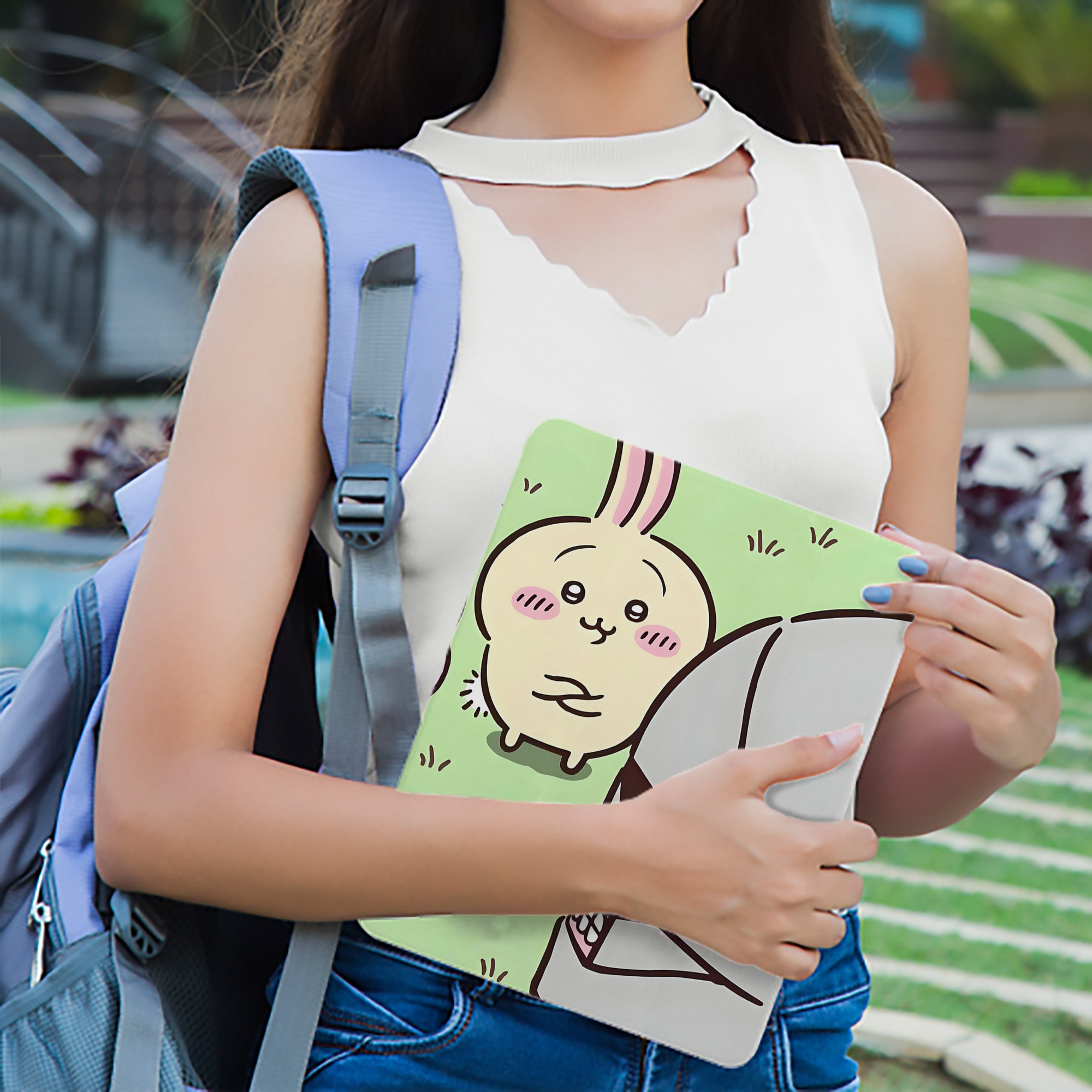 ちいかわ Chii-kawa IPad ケース ブック型 PUレザー TPU 耐衝撃 軽量 薄型 ペン収納なし 全面保護 IPad 各モデル対応