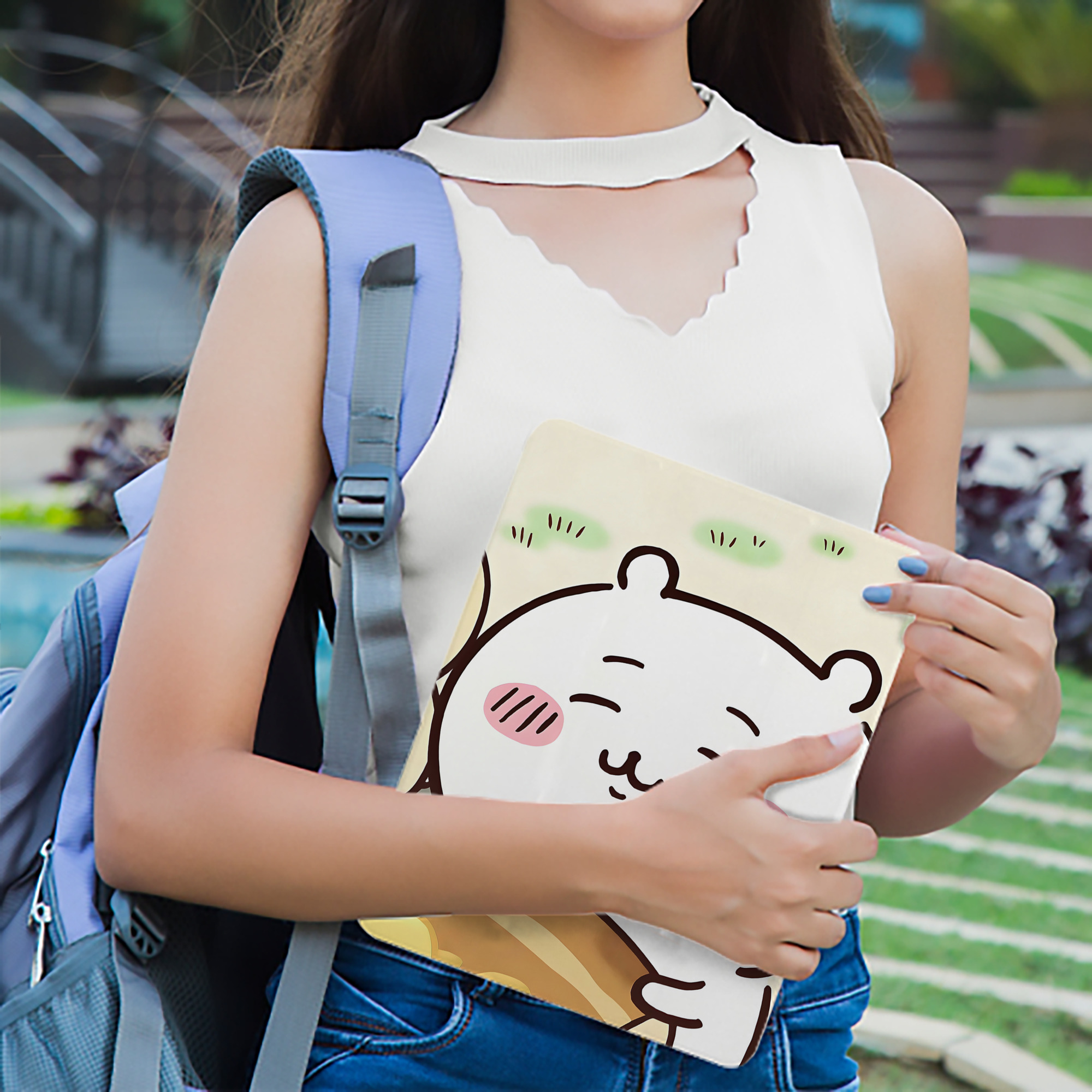 ちいかわ Chii-kawa IPad ケース ブック型 PUレザー TPU 耐衝撃 軽量 薄型 ペン収納なし 全面保護 IPad 各モデル対応