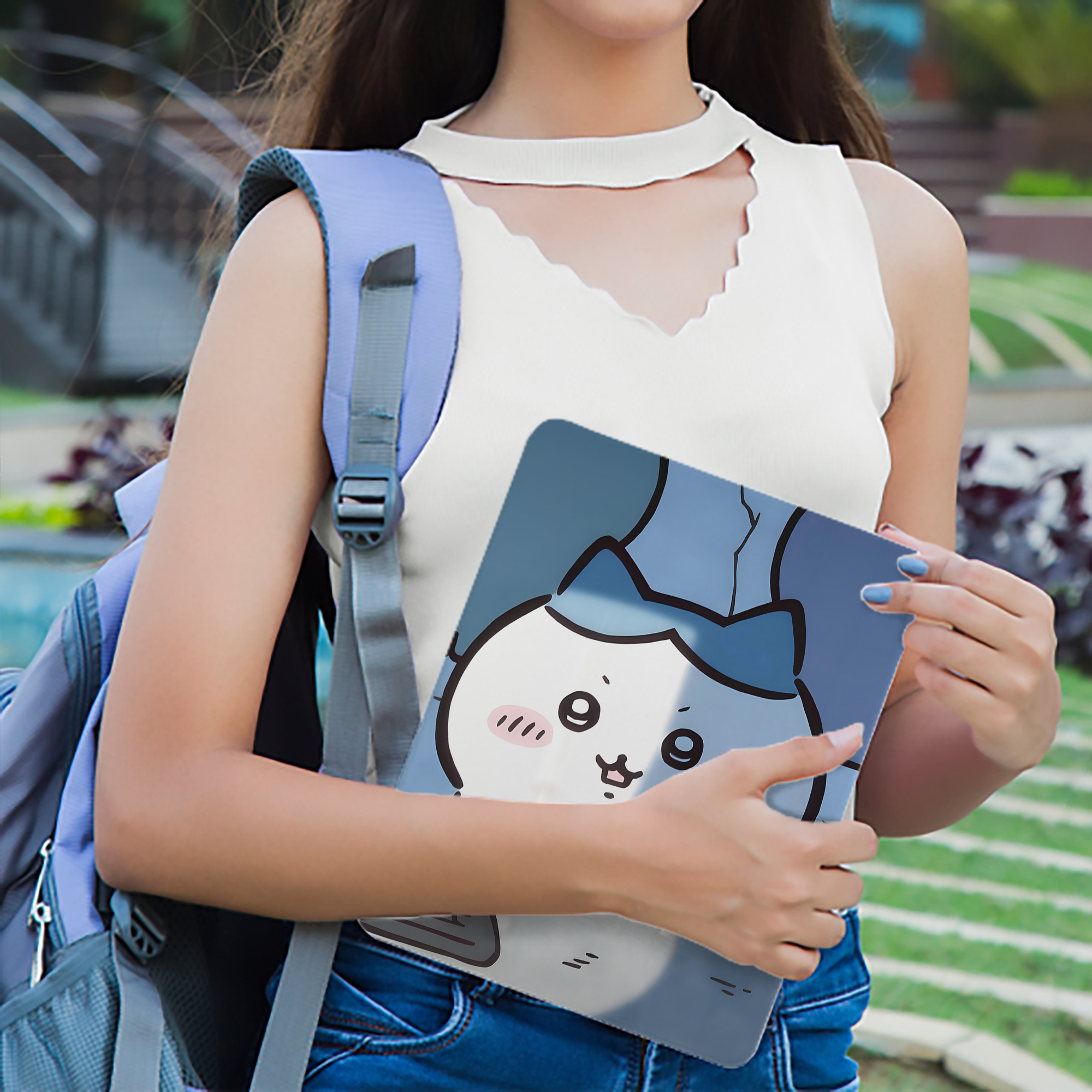 ちいかわ Chii-kawa IPad ケース ブック型 PUレザー TPU 耐衝撃 軽量 薄型 ペン収納なし 全面保護 IPad 各モデル対応