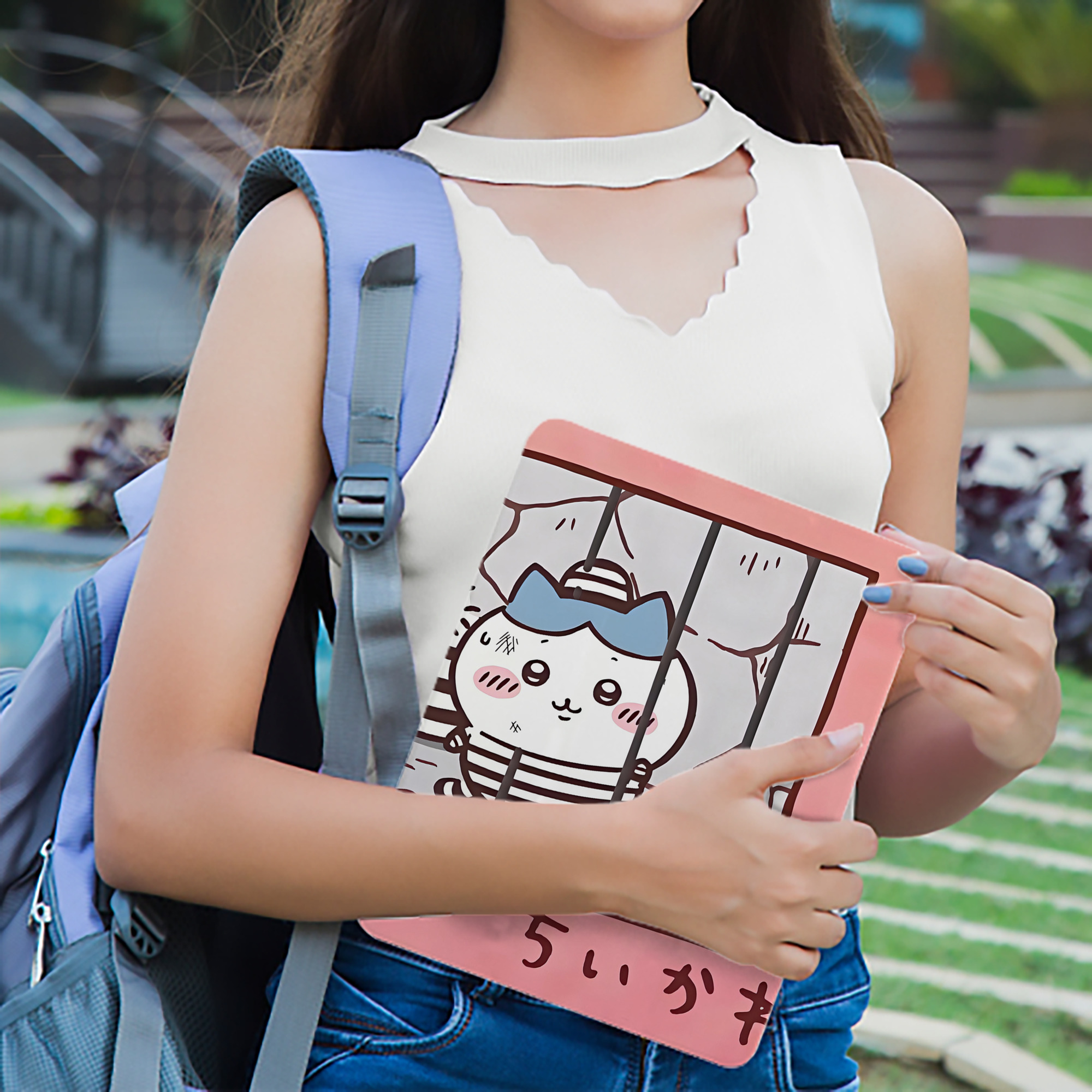 ちいかわ Chii-kawa IPad ケース ブック型 PUレザー TPU 耐衝撃 軽量 薄型 ペン収納なし 全面保護 IPad 各モデル対応