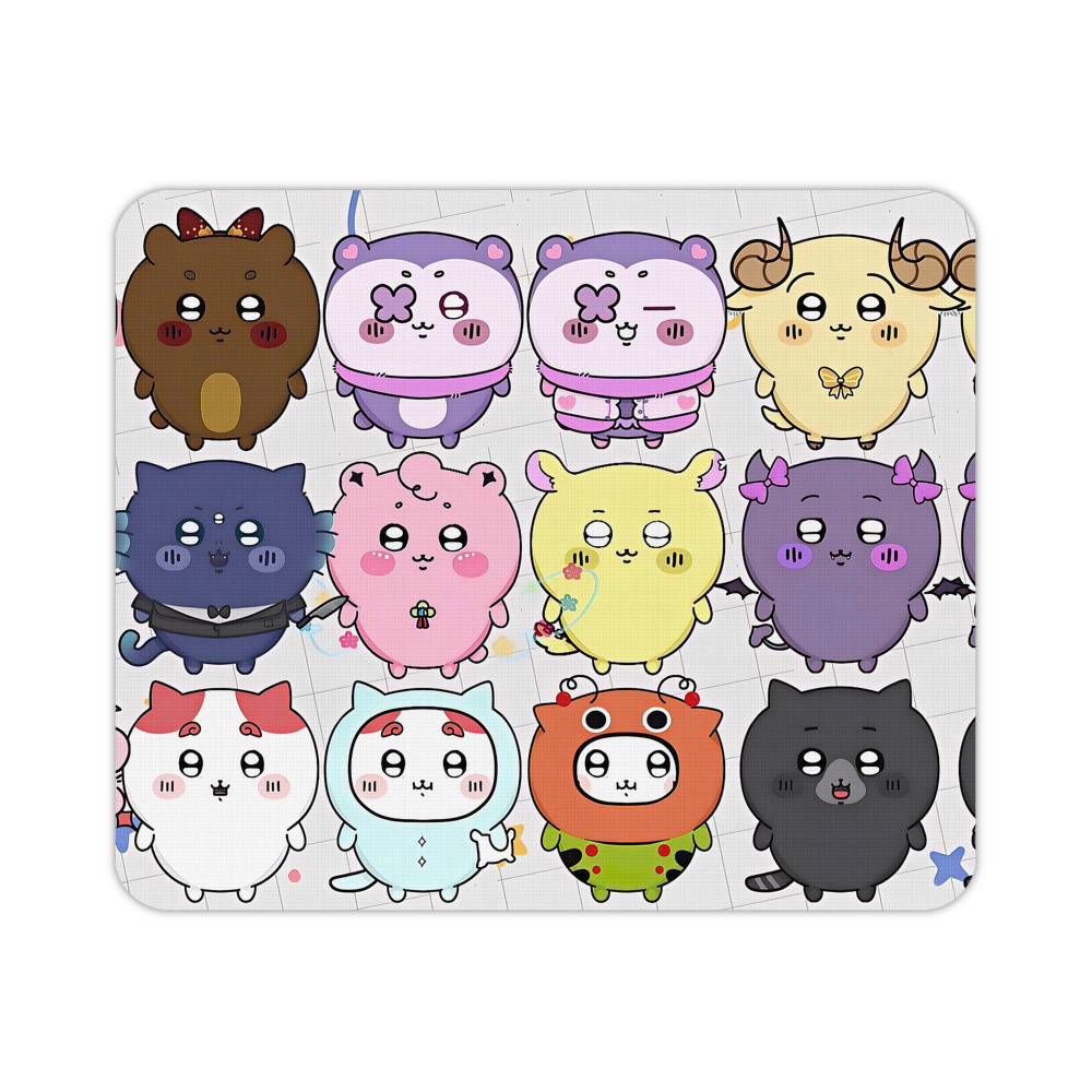 （画像用） ちいかわ Chii-kawa マウスパッド ステッチ加工 ラバー素材 防水 滑り止め 超薄型 ゲーミング/オフィス対応