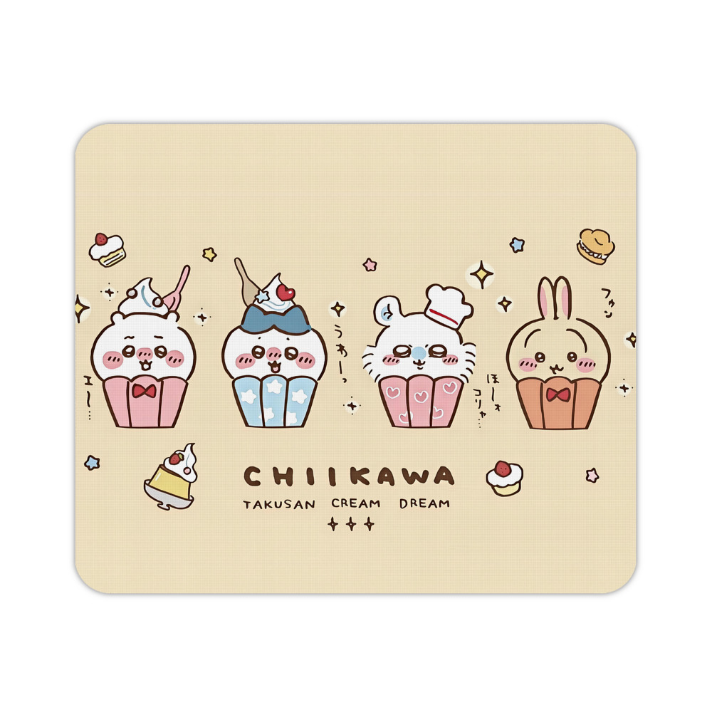 （画像用） ちいかわ Chii-kawa マウスパッド ステッチ加工 ラバー素材 防水 滑り止め 超薄型 ゲーミング/オフィス対応