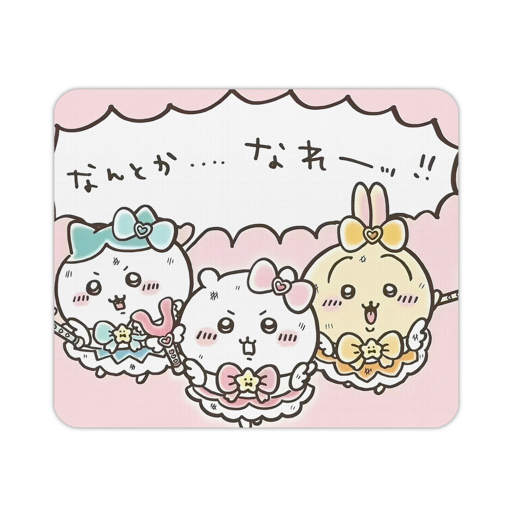 （画像用） ちいかわ Chii-kawa マウスパッド ステッチ加工 ラバー素材 防水 滑り止め 超薄型 ゲーミング/オフィス対応