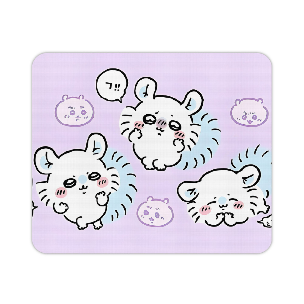 （画像用） ちいかわ Chii-kawa マウスパッド ステッチ加工 ラバー素材 防水 滑り止め 超薄型 ゲーミング/オフィス対応