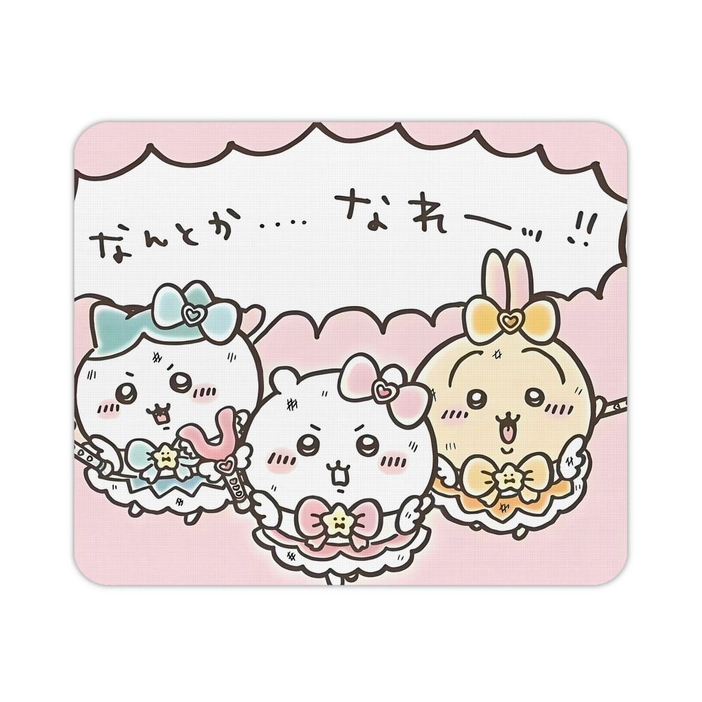 （画像用） ちいかわ Chii-kawa マウスパッド ステッチ加工 ラバー素材 防水 滑り止め 超薄型 ゲーミング/オフィス対応