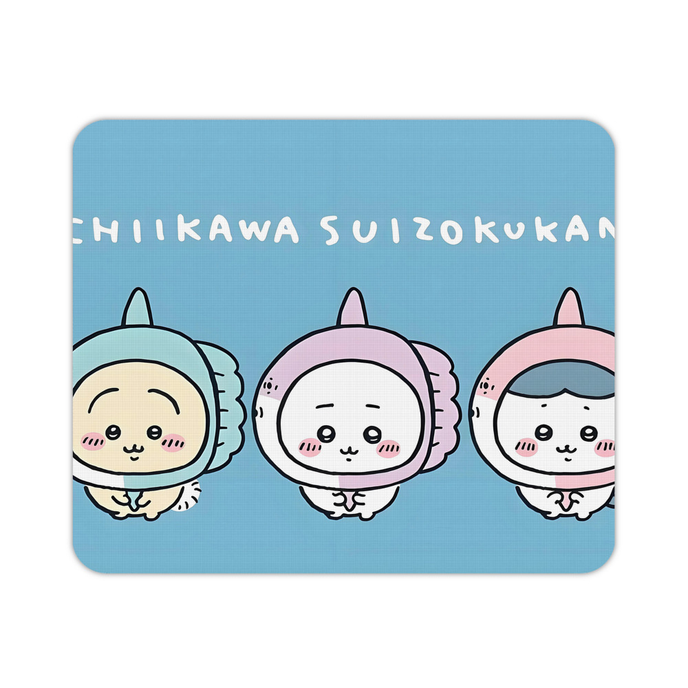 （画像用） ちいかわ Chii-kawa マウスパッド ステッチ加工 ラバー素材 防水 滑り止め 超薄型 ゲーミング/オフィス対応