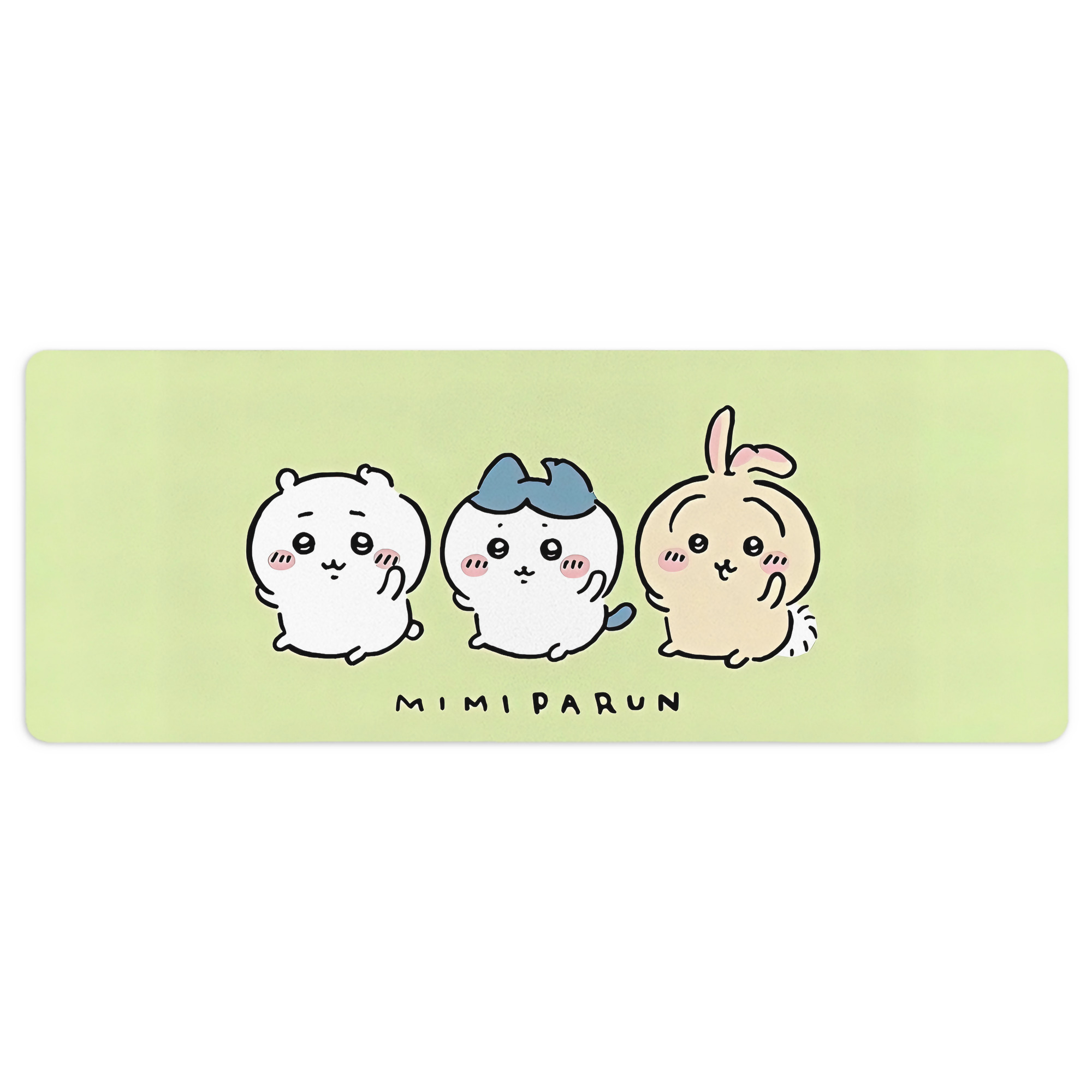 （画像用） ちいかわ Chii-kawa ステッチ加工 大判デスクマット／滑り止めマウスパッド