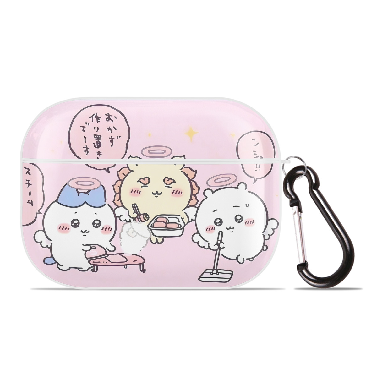 （画像用） ちいかわ Chii-kawa 【AirPods Pro用】ハードシェル保護ケース 耐衝撃・防指紋・カラビナ付き商品仕様