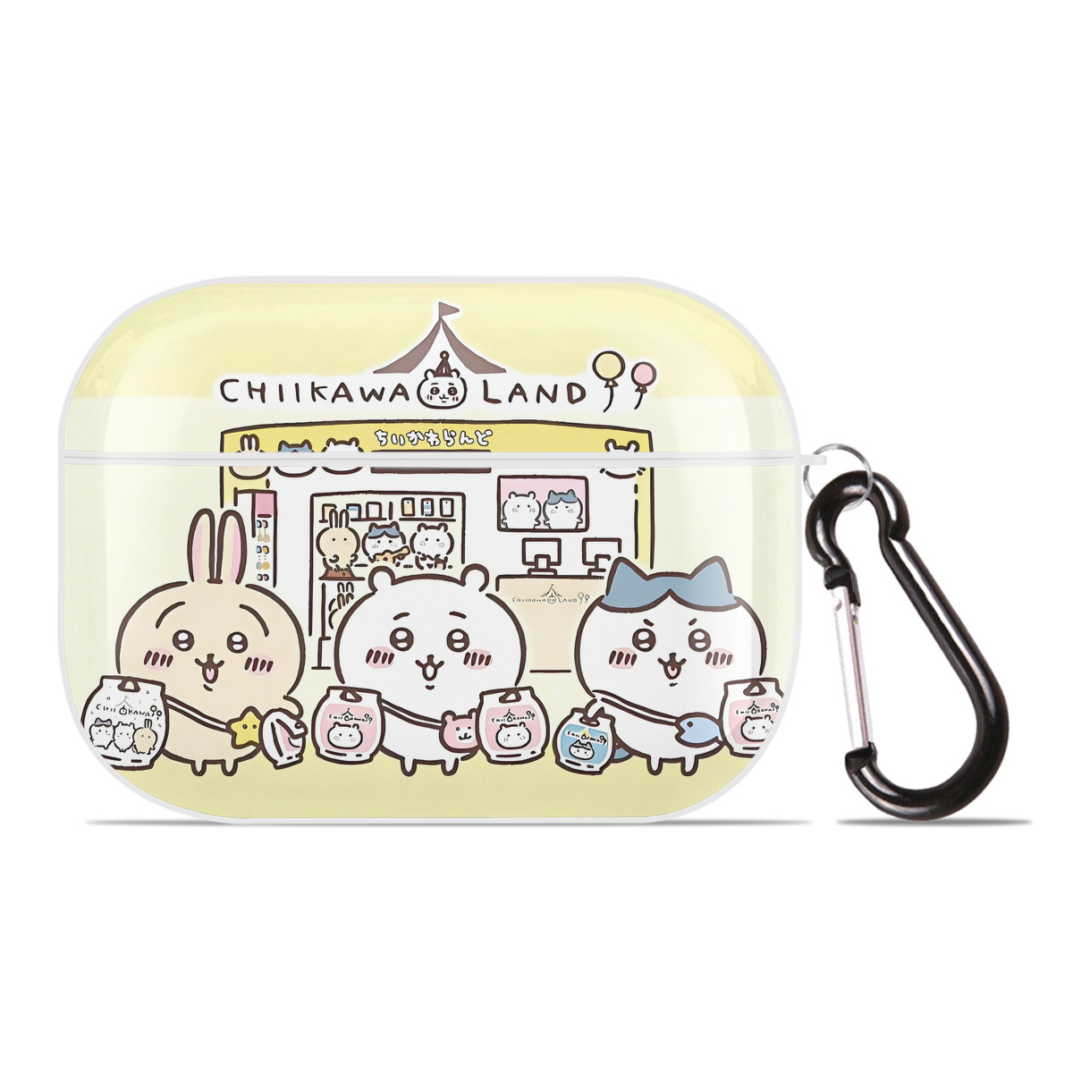 （画像用） ちいかわ Chii-kawa 【AirPods Pro用】ハードシェル保護ケース 耐衝撃・防指紋・カラビナ付き商品仕様