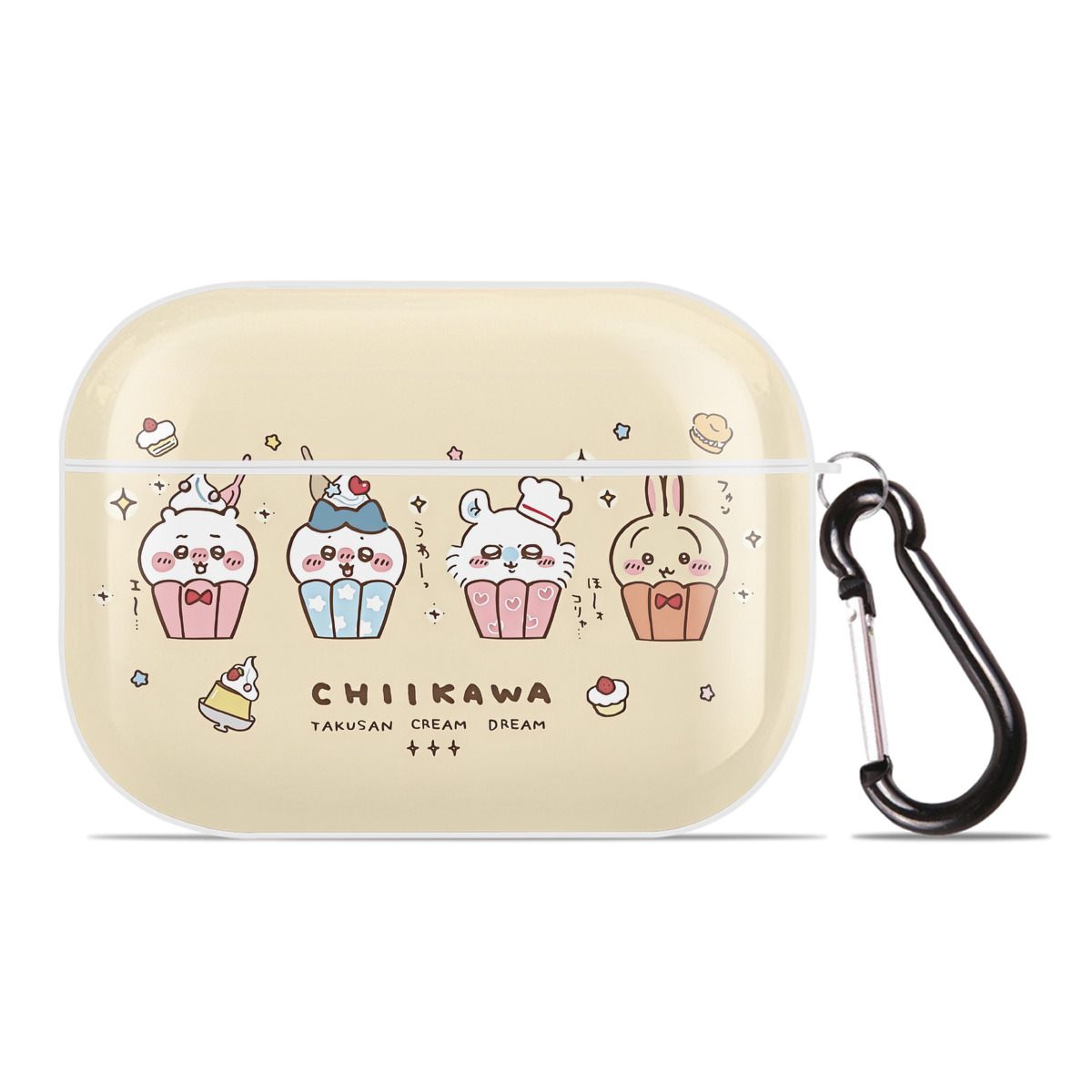 （画像用） ちいかわ Chii-kawa 【AirPods Pro用】ハードシェル保護ケース 耐衝撃・防指紋・カラビナ付き商品仕様