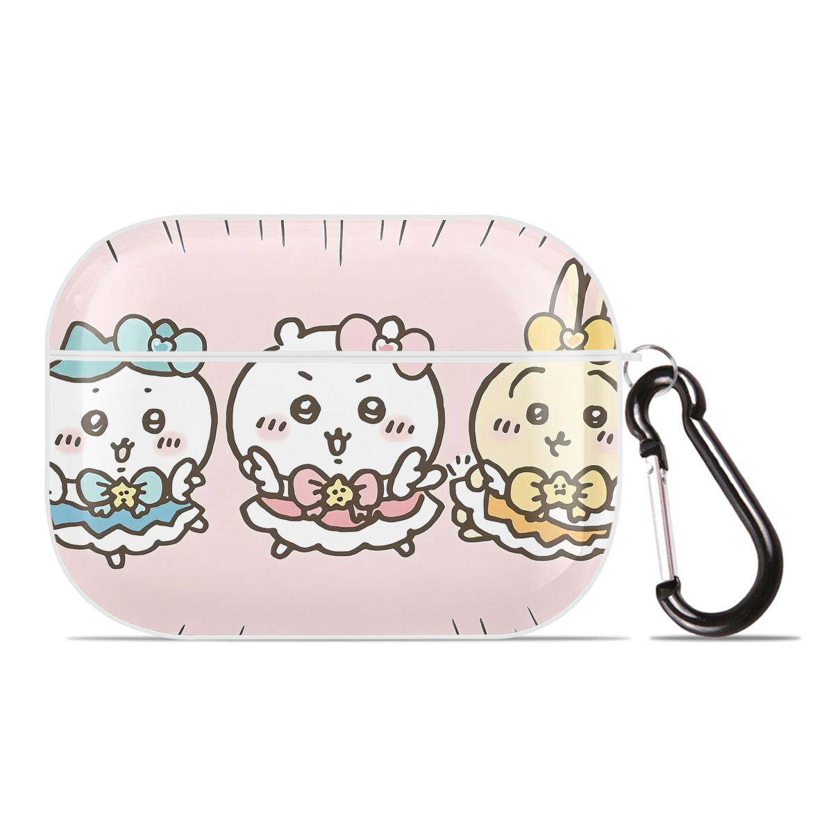 （画像用） ちいかわ Chii-kawa 【AirPods Pro用】ハードシェル保護ケース 耐衝撃・防指紋・カラビナ付き商品仕様