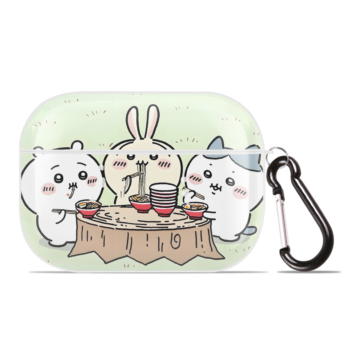 （画像用） ちいかわ Chii-kawa 【AirPods Pro用】ハードシェル保護ケース 耐衝撃・防指紋・カラビナ付き商品仕様