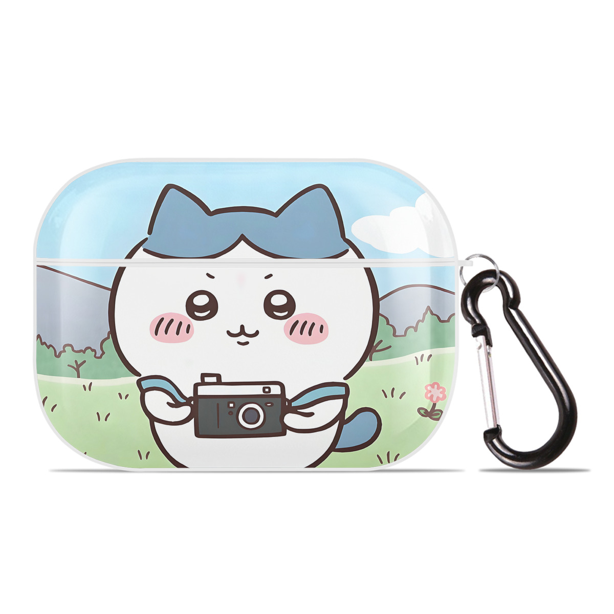 （画像用） ちいかわ Chii-kawa 【AirPods Pro用】ハードシェル保護ケース 耐衝撃・防指紋・カラビナ付き商品仕様