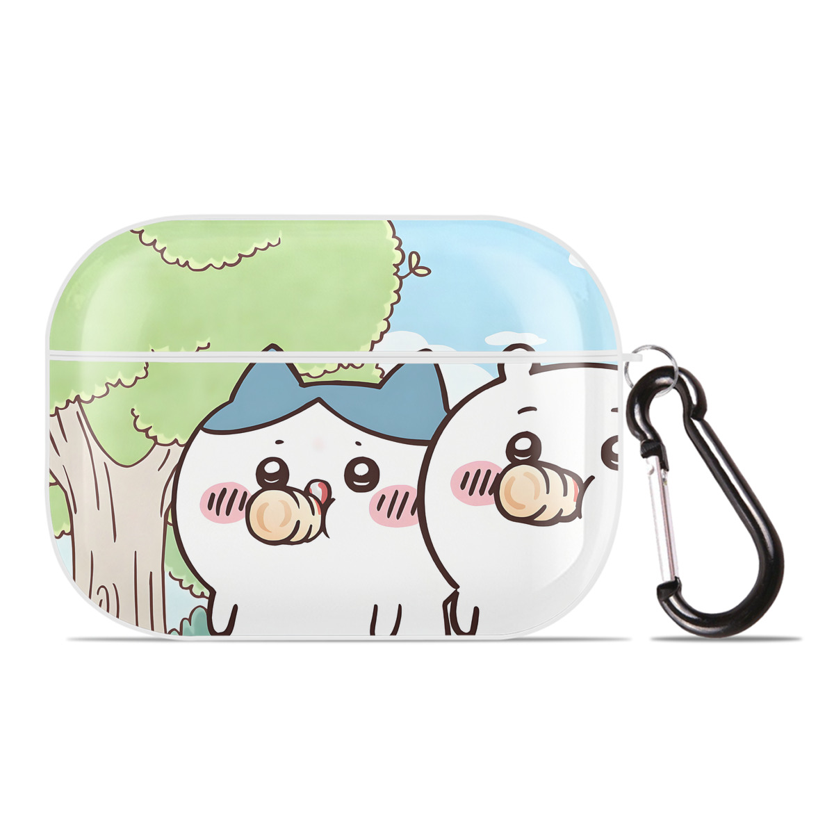 （画像用） ちいかわ Chii-kawa 【AirPods Pro用】ハードシェル保護ケース 耐衝撃・防指紋・カラビナ付き商品仕様