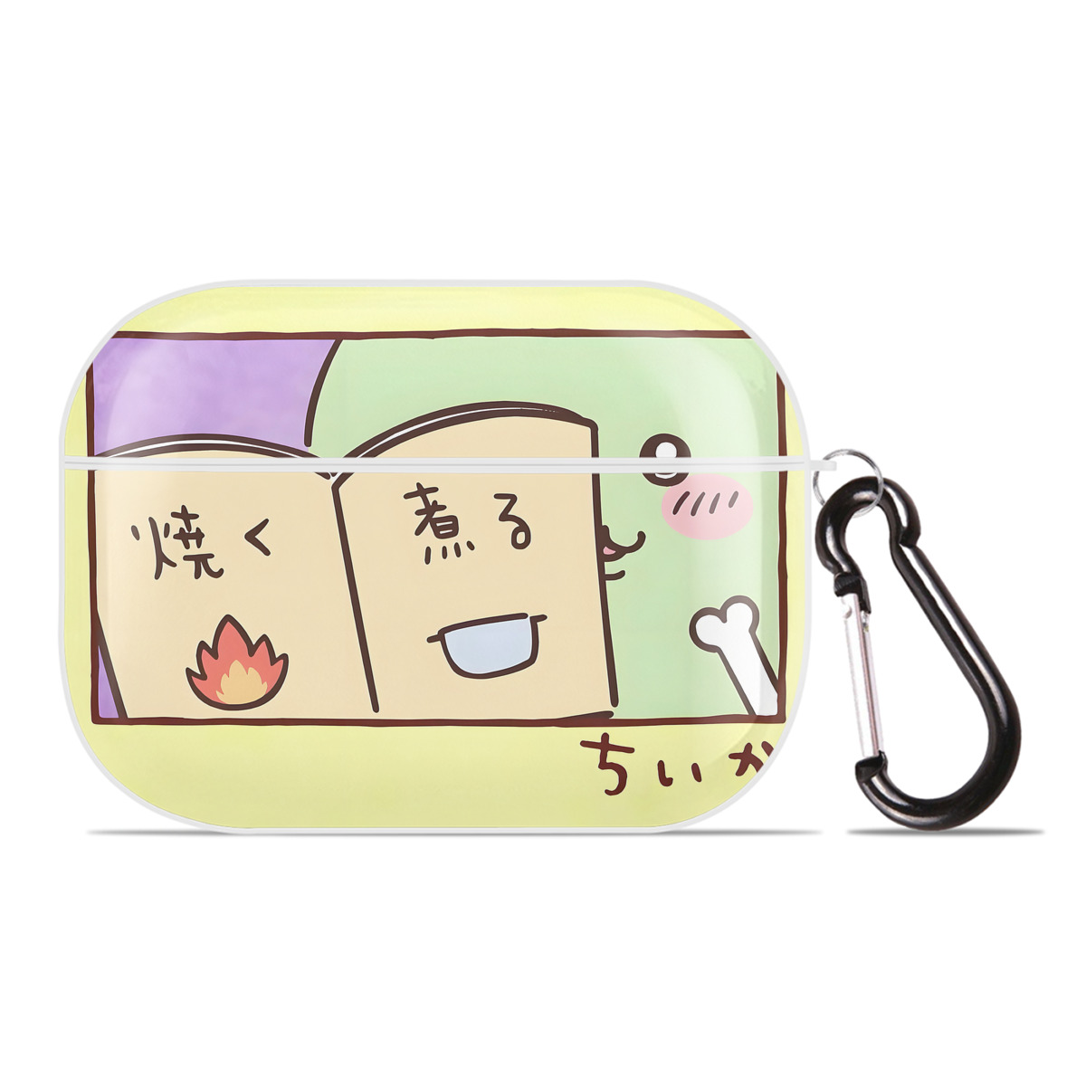 （画像用） ちいかわ Chii-kawa 【AirPods Pro用】ハードシェル保護ケース 耐衝撃・防指紋・カラビナ付き商品仕様