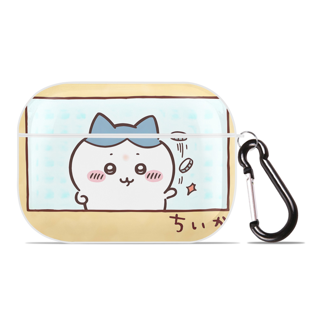 （画像用） ちいかわ Chii-kawa 【AirPods Pro用】ハードシェル保護ケース 耐衝撃・防指紋・カラビナ付き商品仕様