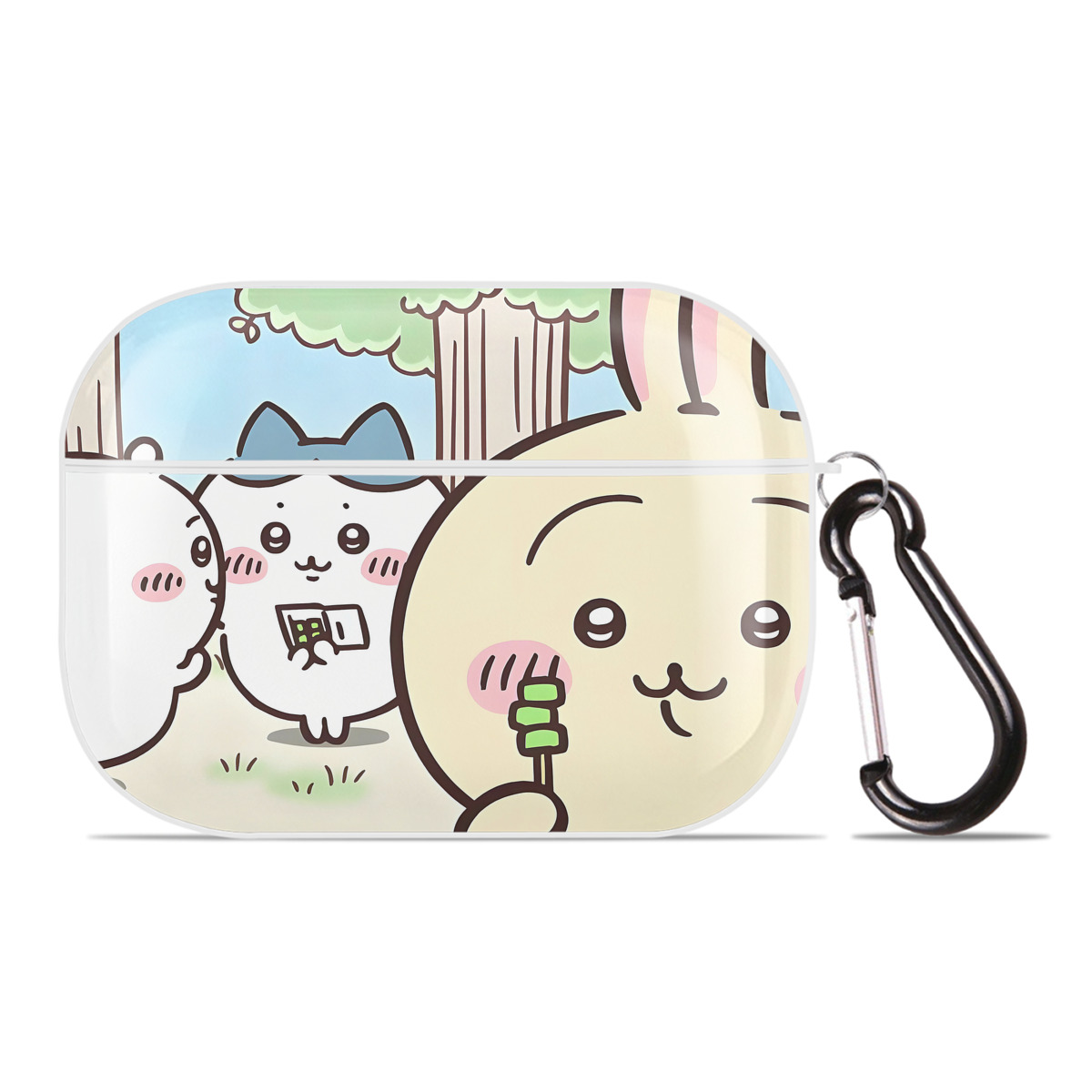 （画像用） ちいかわ Chii-kawa 【AirPods Pro用】ハードシェル保護ケース 耐衝撃・防指紋・カラビナ付き商品仕様