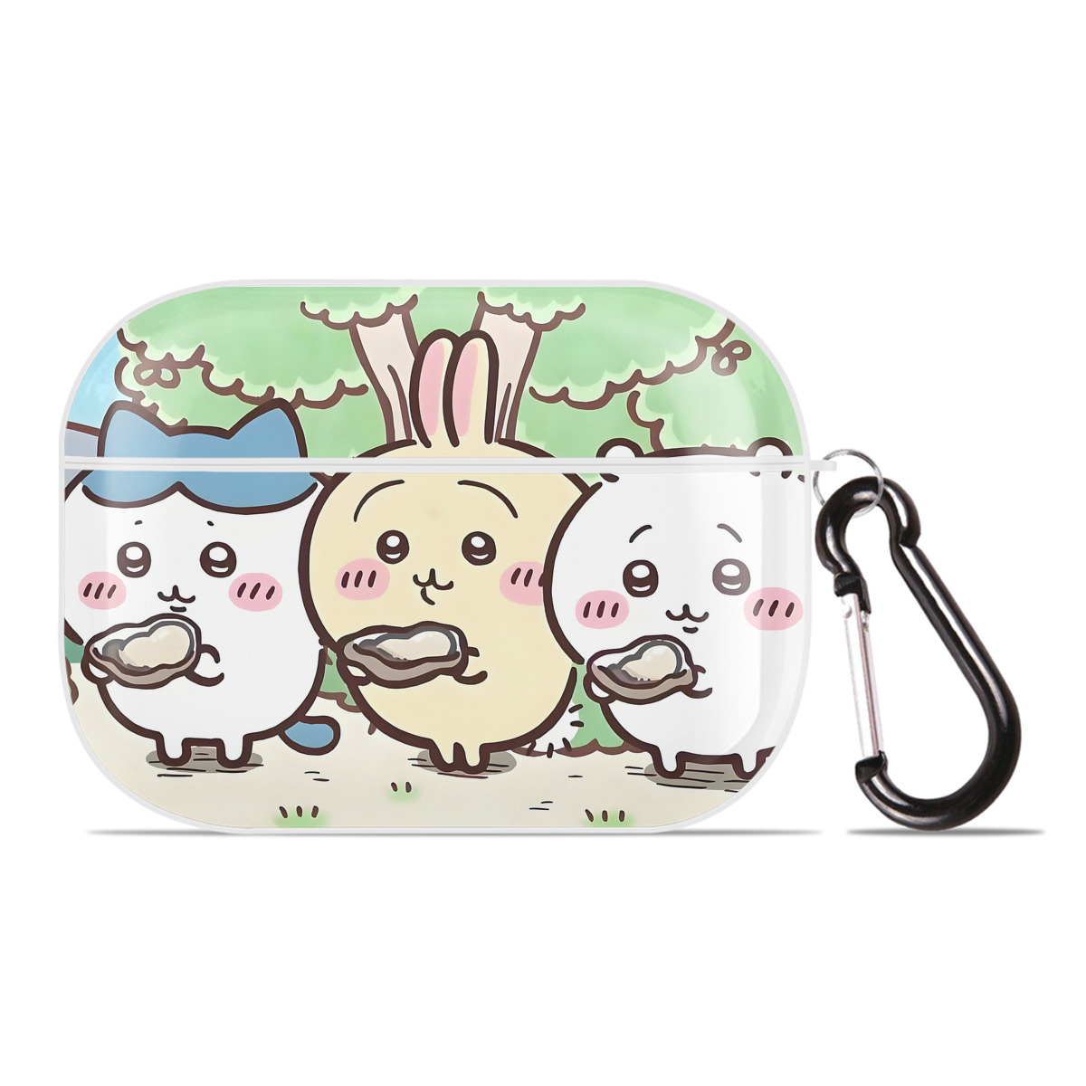 （画像用） ちいかわ Chii-kawa 【AirPods Pro用】ハードシェル保護ケース 耐衝撃・防指紋・カラビナ付き商品仕様