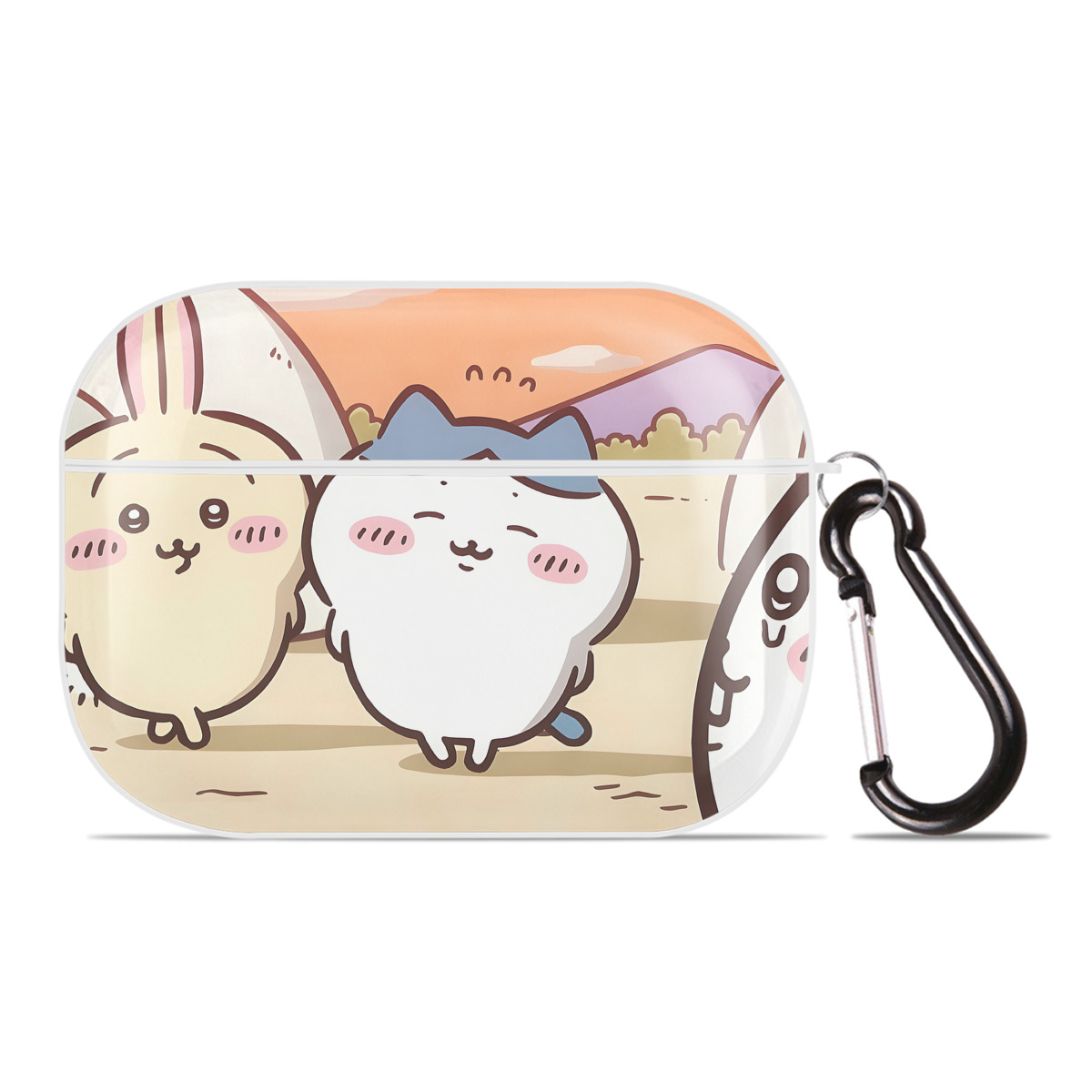 （画像用） ちいかわ Chii-kawa 【AirPods Pro用】ハードシェル保護ケース 耐衝撃・防指紋・カラビナ付き商品仕様