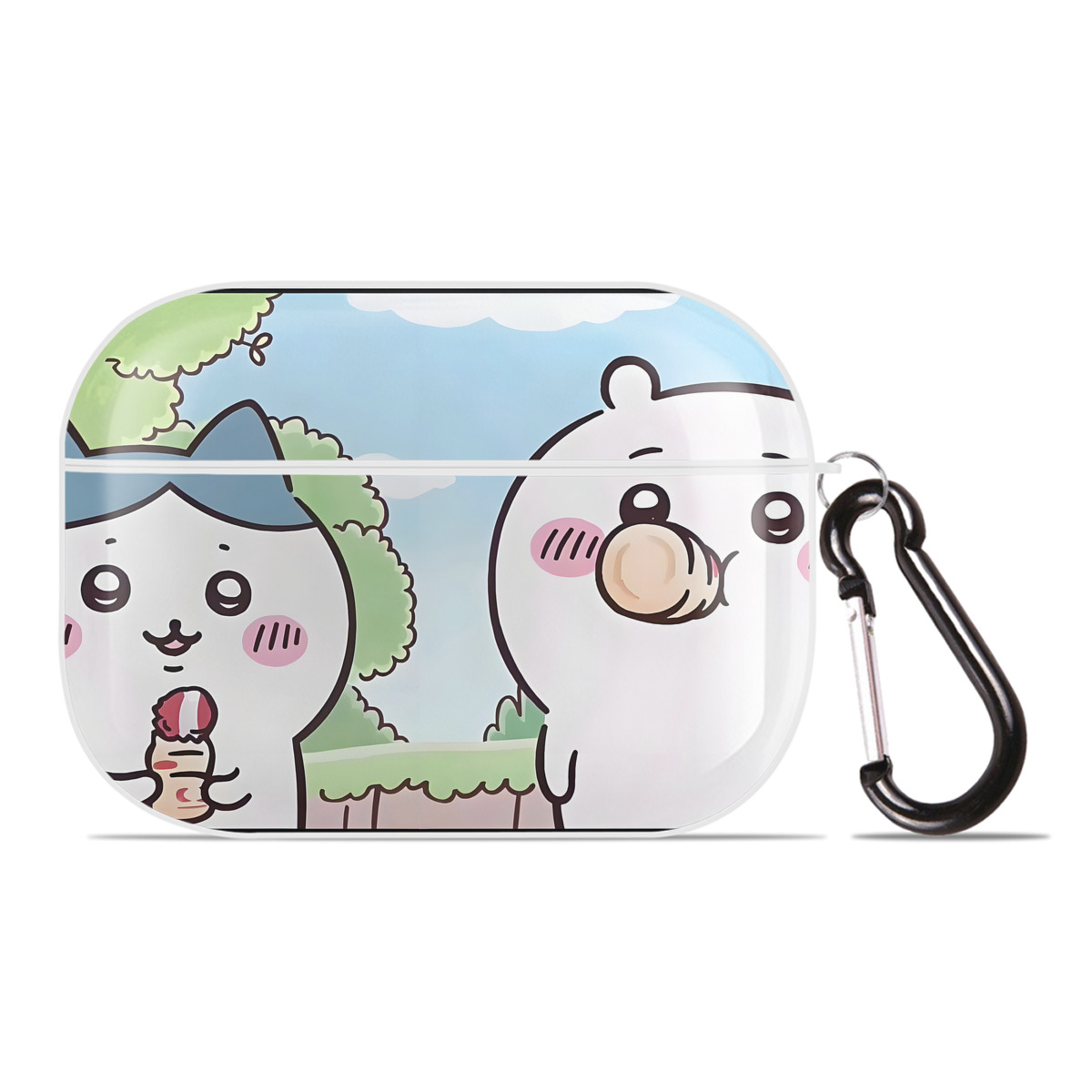 （画像用） ちいかわ Chii-kawa 【AirPods Pro用】ハードシェル保護ケース 耐衝撃・防指紋・カラビナ付き商品仕様