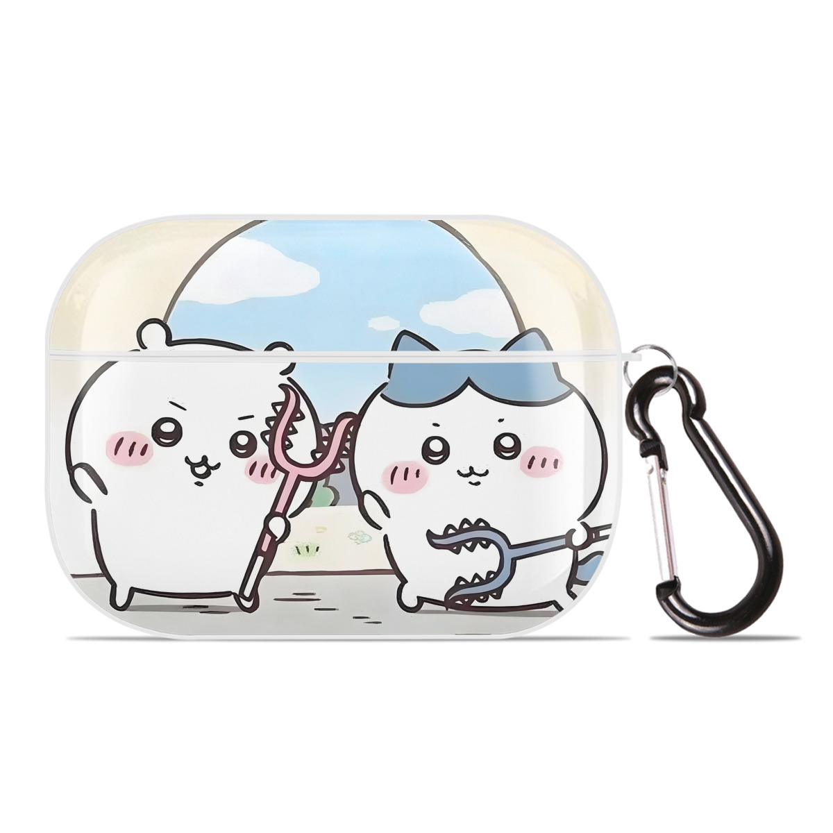（画像用） ちいかわ Chii-kawa 【AirPods Pro用】ハードシェル保護ケース 耐衝撃・防指紋・カラビナ付き商品仕様