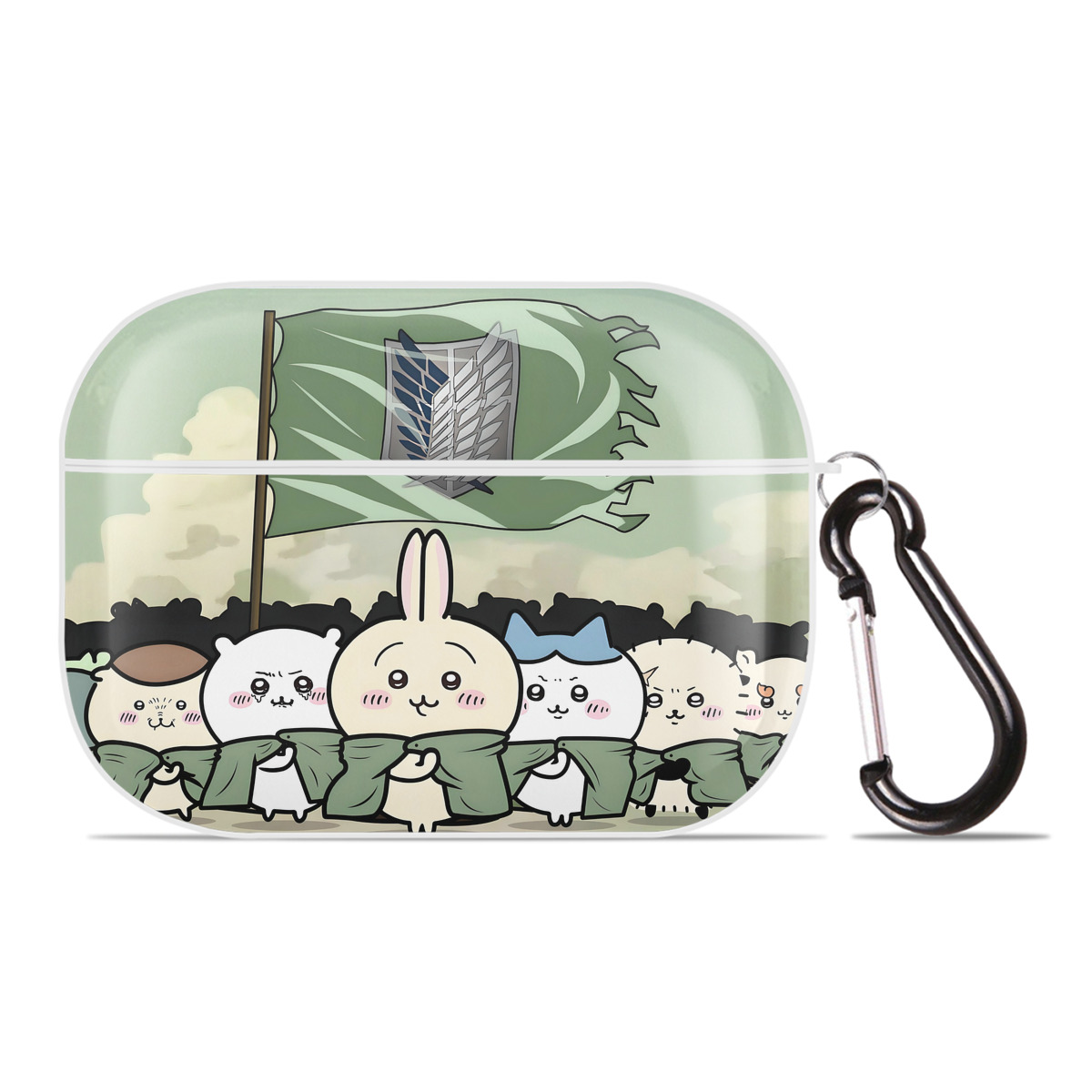 （画像用） ちいかわ Chii-kawa 【AirPods Pro用】ハードシェル保護ケース 耐衝撃・防指紋・カラビナ付き商品仕様