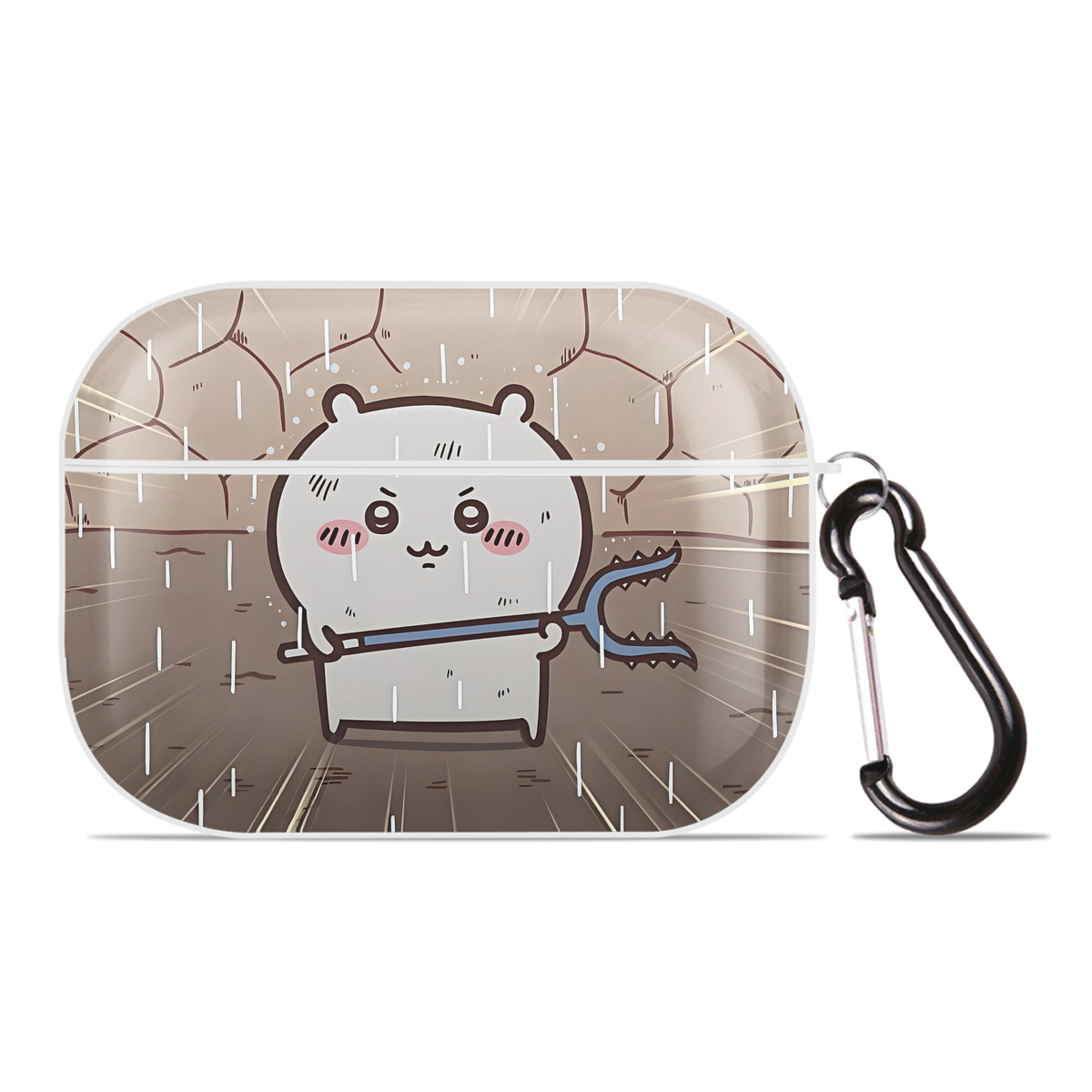 （画像用） ちいかわ Chii-kawa 【AirPods Pro用】ハードシェル保護ケース 耐衝撃・防指紋・カラビナ付き商品仕様