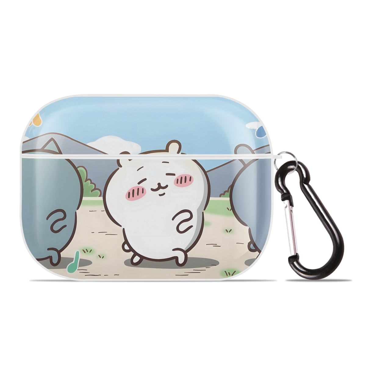 （画像用） ちいかわ Chii-kawa 【AirPods Pro用】ハードシェル保護ケース 耐衝撃・防指紋・カラビナ付き商品仕様