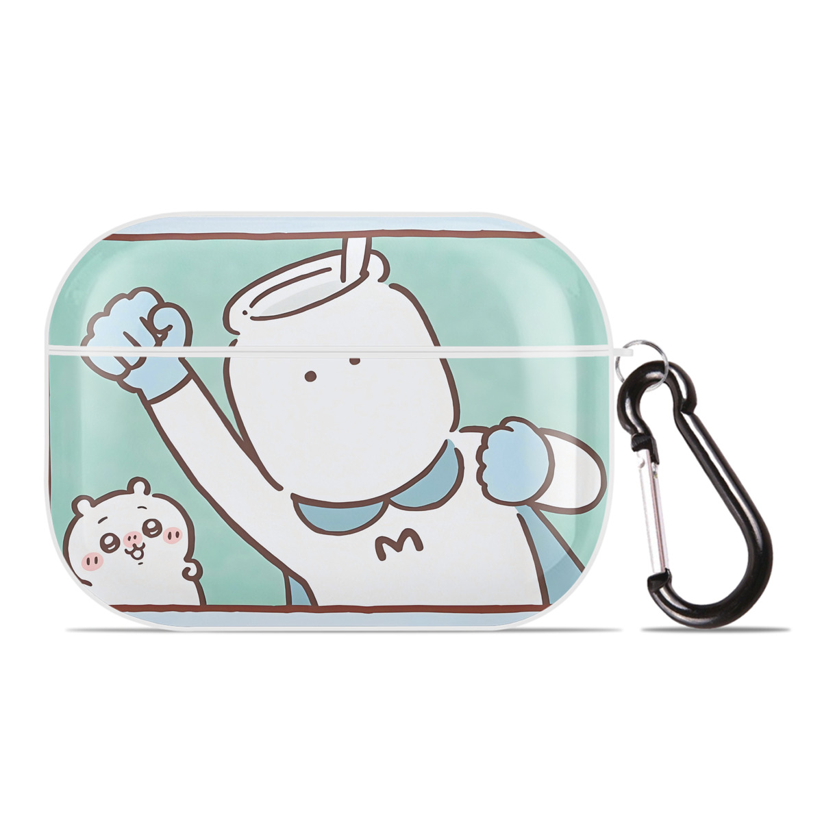 （画像用） ちいかわ Chii-kawa 【AirPods Pro用】ハードシェル保護ケース 耐衝撃・防指紋・カラビナ付き商品仕様