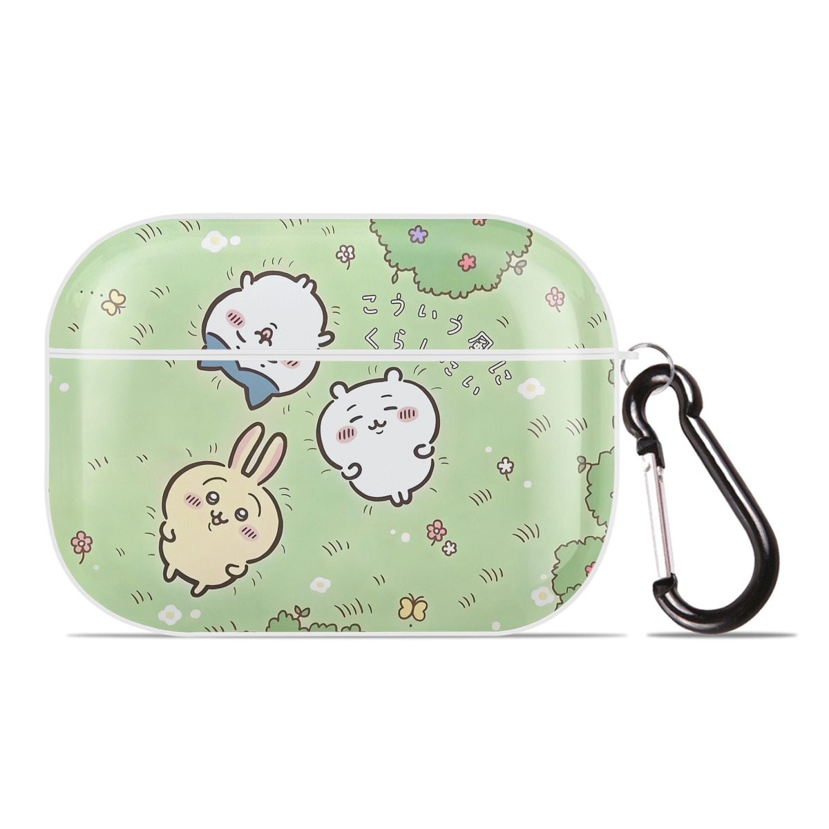 （画像用） ちいかわ Chii-kawa 【AirPods Pro用】ハードシェル保護ケース 耐衝撃・防指紋・カラビナ付き商品仕様