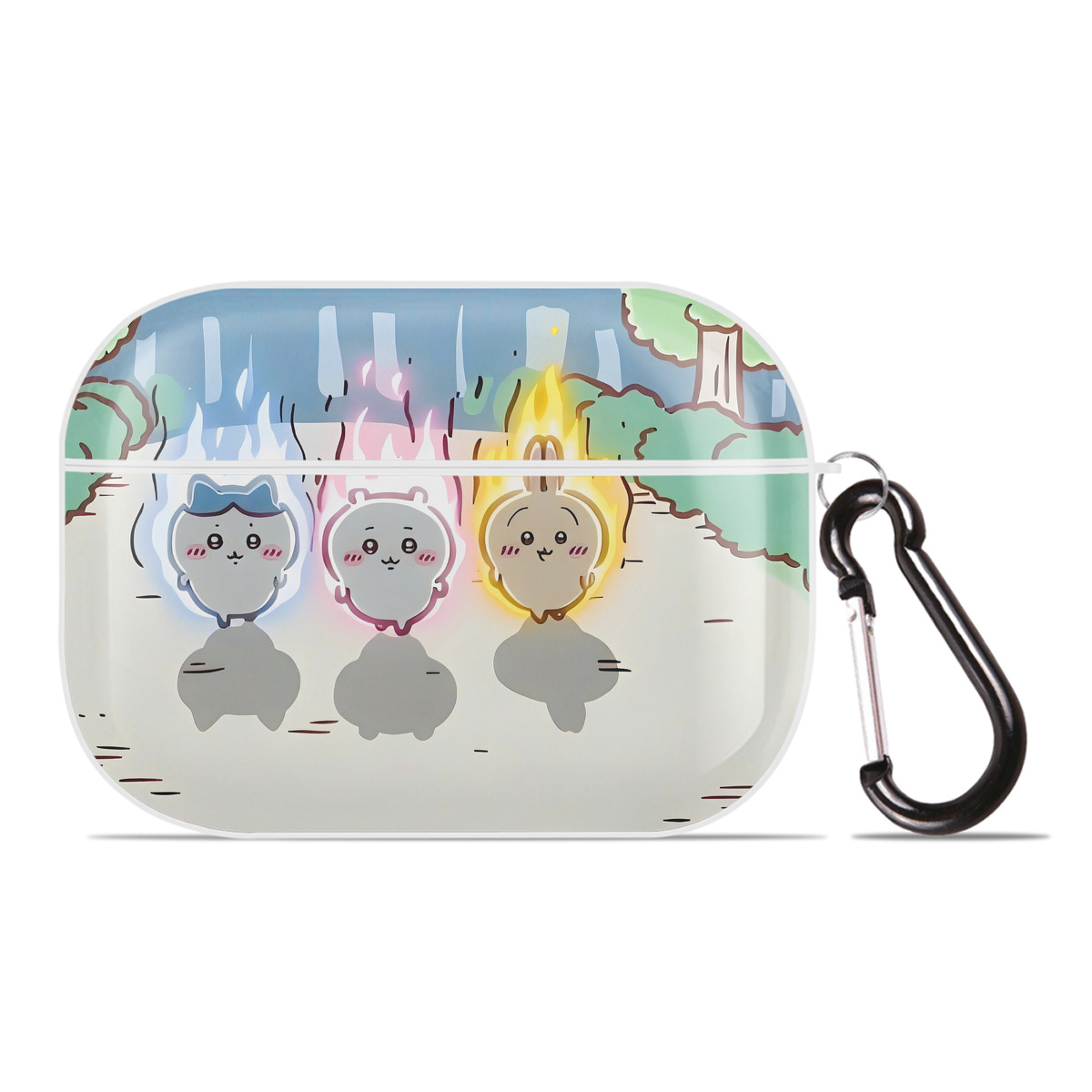 （画像用） ちいかわ Chii-kawa 【AirPods Pro用】ハードシェル保護ケース 耐衝撃・防指紋・カラビナ付き商品仕様