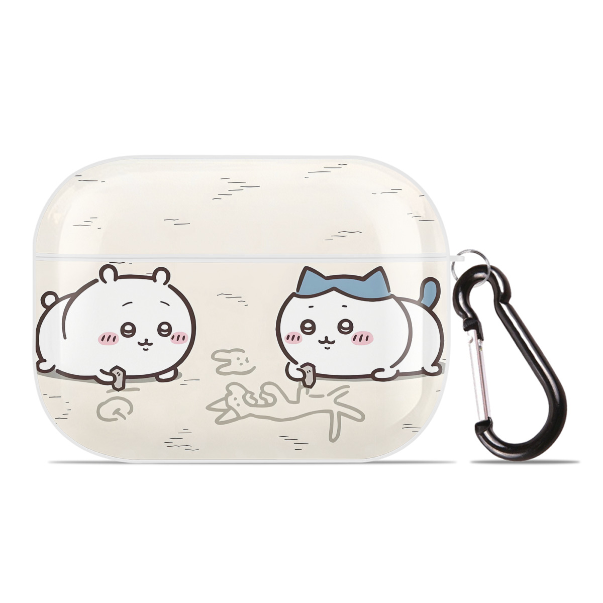 （画像用） ちいかわ Chii-kawa 【AirPods Pro用】ハードシェル保護ケース 耐衝撃・防指紋・カラビナ付き商品仕様