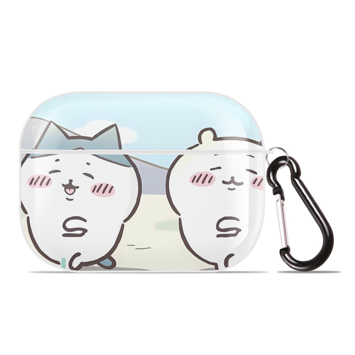 （画像用） ちいかわ Chii-kawa 【AirPods Pro用】ハードシェル保護ケース 耐衝撃・防指紋・カラビナ付き商品仕様