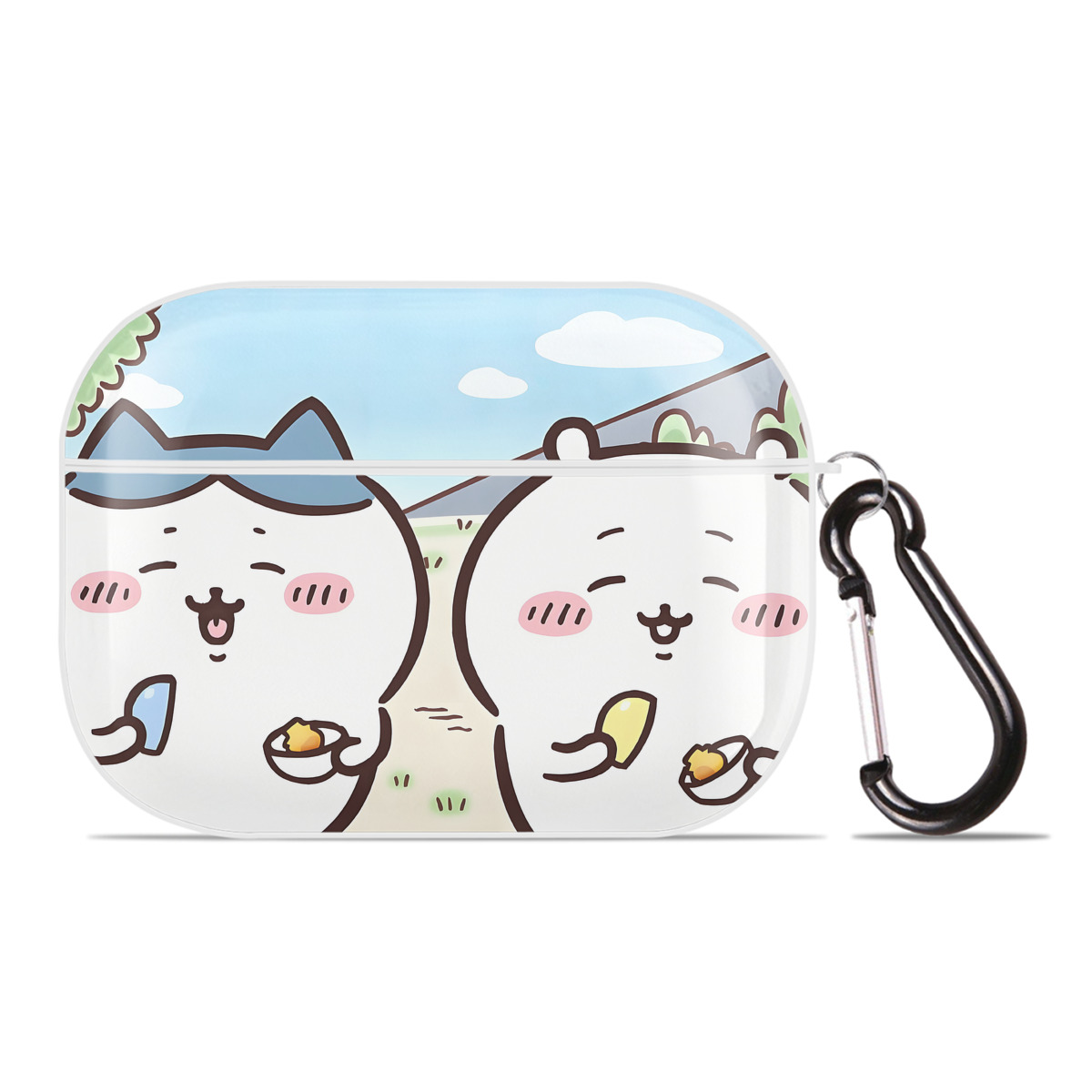 （画像用） ちいかわ Chii-kawa 【AirPods Pro用】ハードシェル保護ケース 耐衝撃・防指紋・カラビナ付き商品仕様