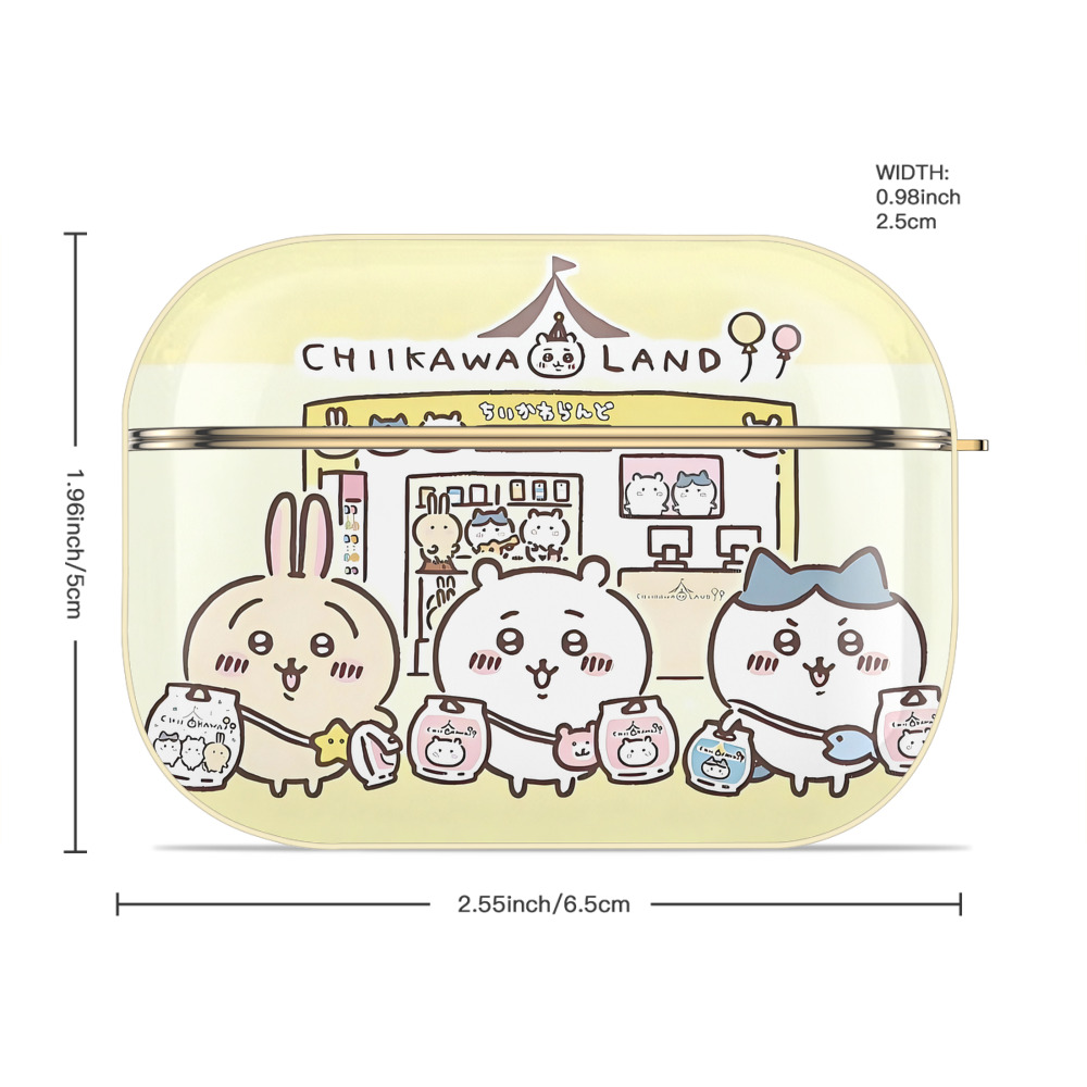 ちいかわ Chii-kawa 【AirPods Pro用】ハードシェル保護ケース｜耐衝撃・防指紋・カラビナ付き商品仕様