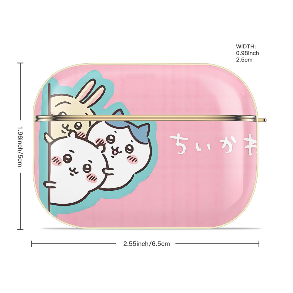 ちいかわ Chii-kawa 【AirPods Pro用】ハードシェル保護ケース｜耐衝撃・防指紋・カラビナ付き商品仕様