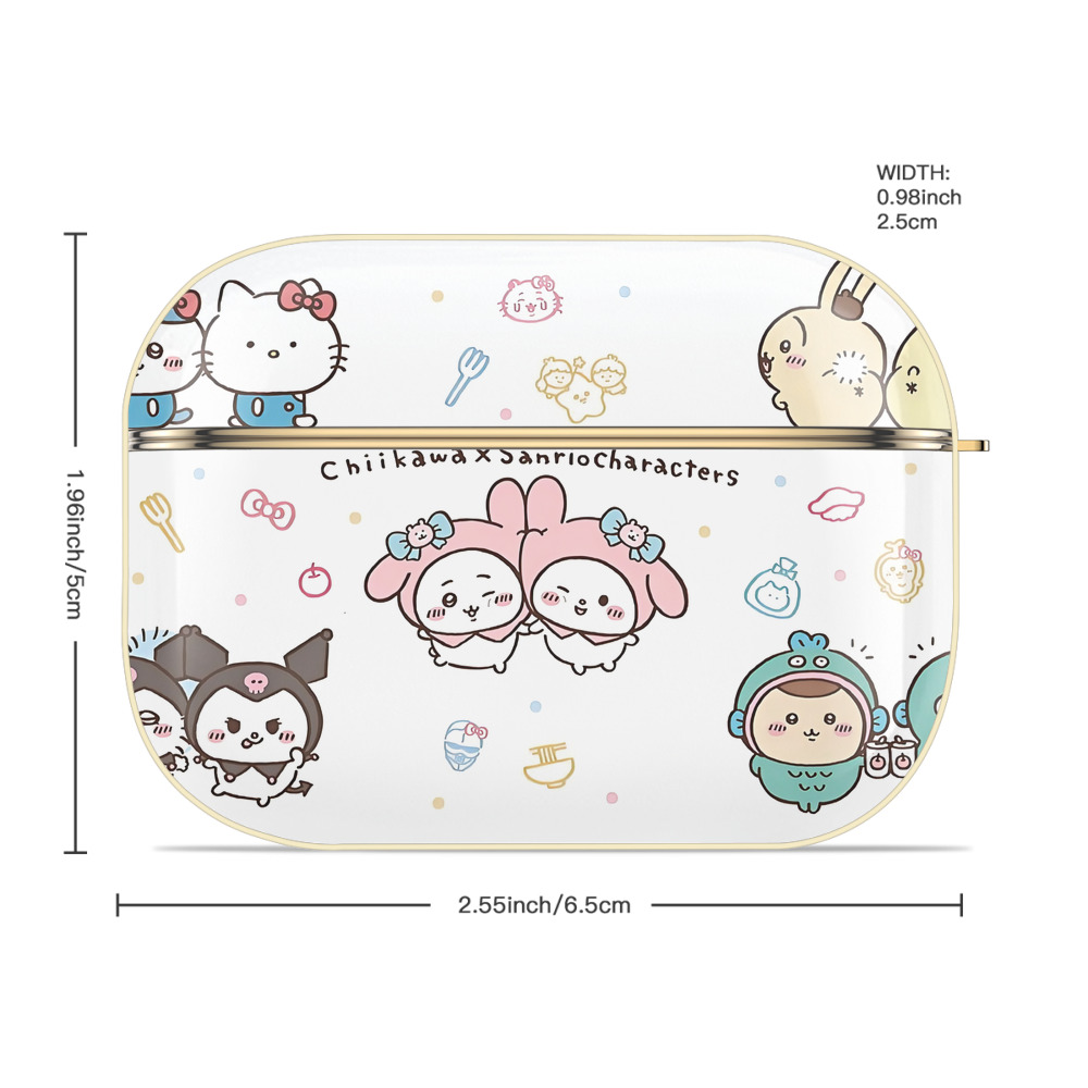 ちいかわ Chii-kawa 【AirPods Pro用】ハードシェル保護ケース｜耐衝撃・防指紋・カラビナ付き商品仕様