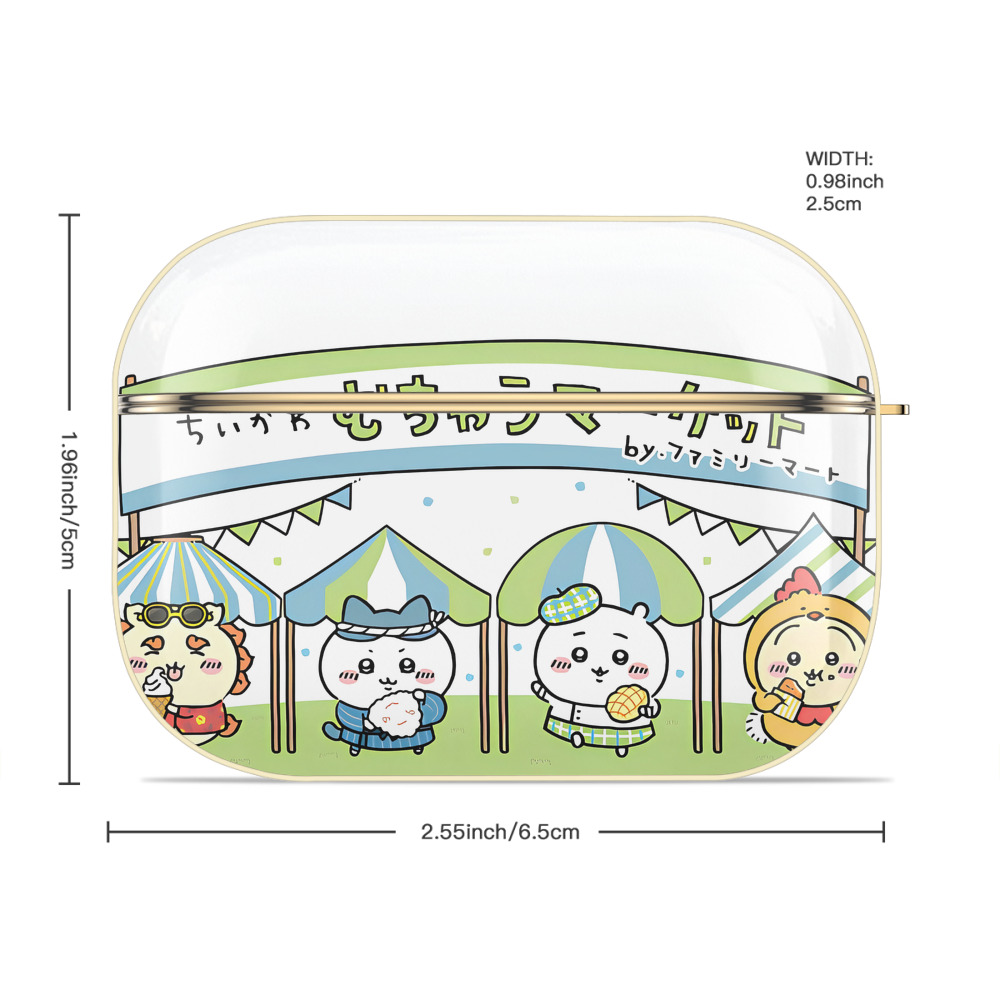 ちいかわ Chii-kawa 【AirPods Pro用】ハードシェル保護ケース｜耐衝撃・防指紋・カラビナ付き商品仕様